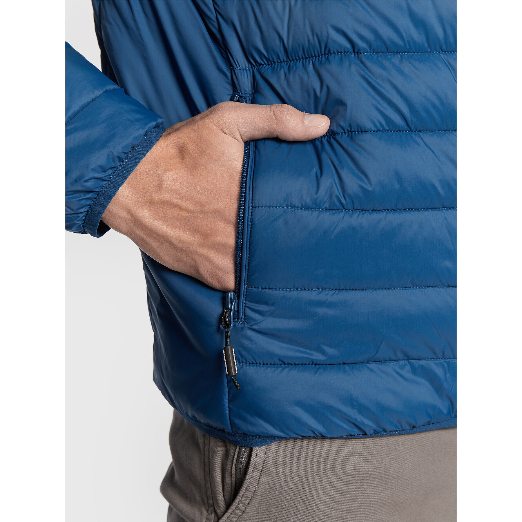 Volcano Пухено яке J-Finner M06088-W23 Син Regular Fit - Pepit.bg
