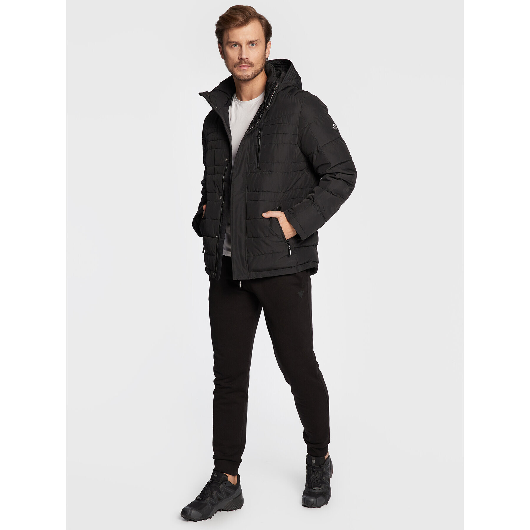 Volcano Пухено яке J-Host M06094-W23 Черен Regular Fit - Pepit.bg