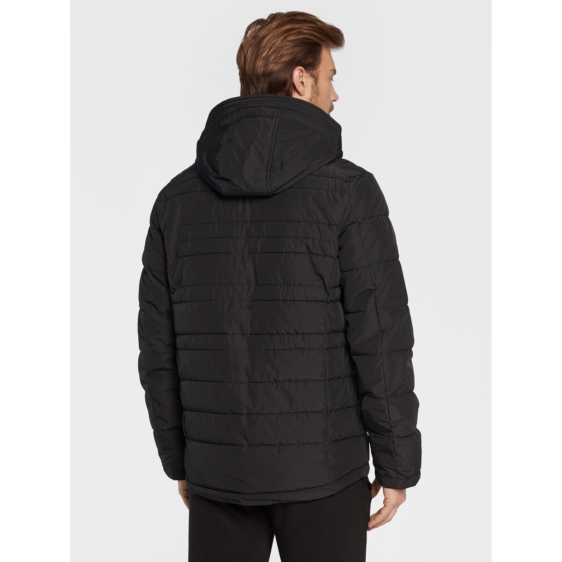 Volcano Пухено яке J-Host M06094-W23 Черен Regular Fit - Pepit.bg