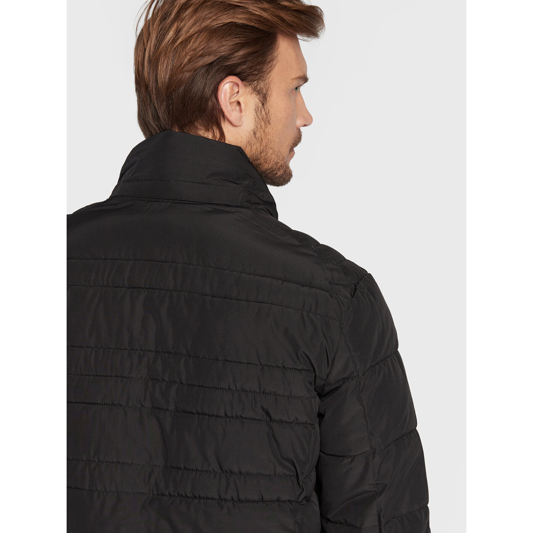 Volcano Пухено яке J-Host M06094-W23 Черен Regular Fit - Pepit.bg