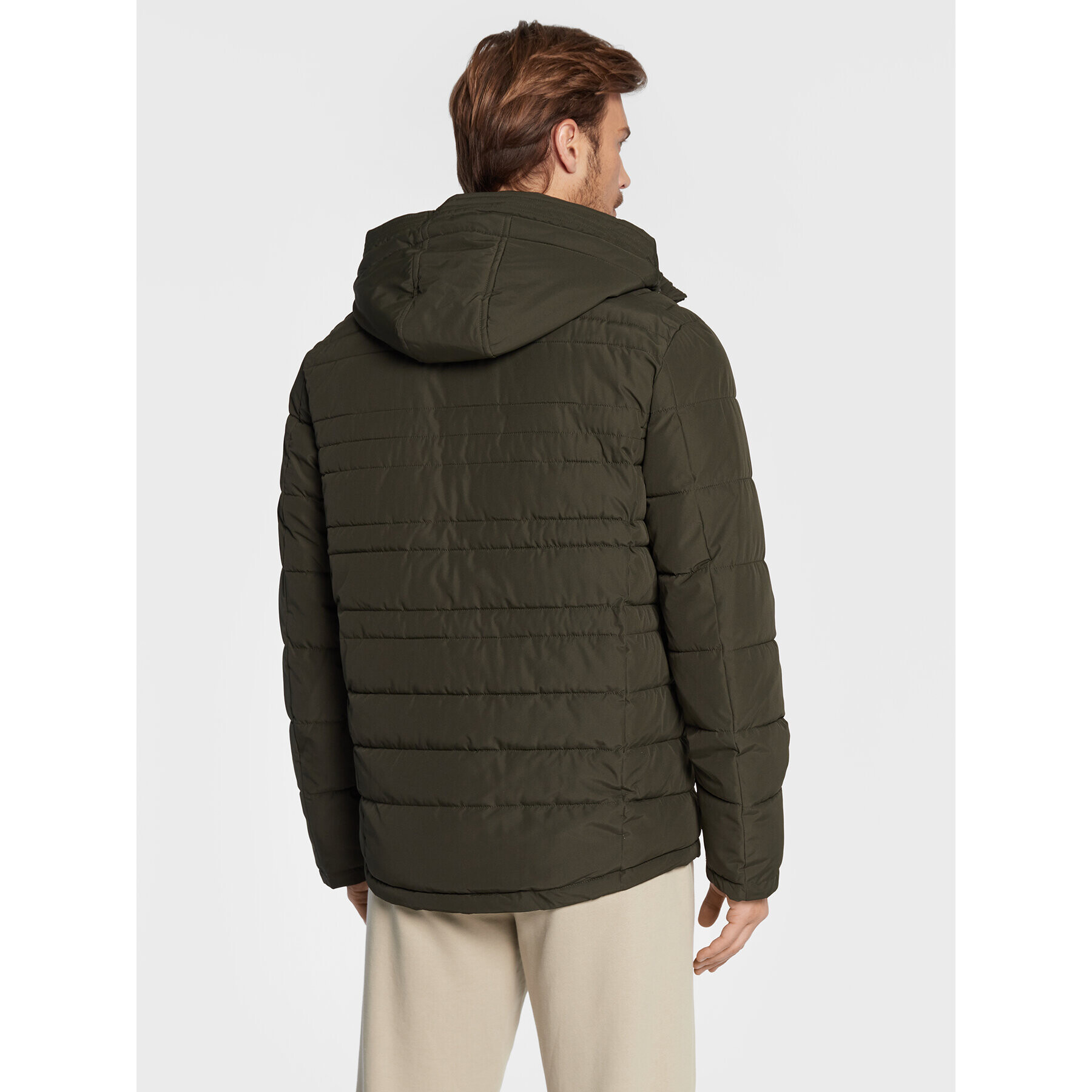 Volcano Пухено яке J-Host M06094-W23 Зелен Regular Fit - Pepit.bg