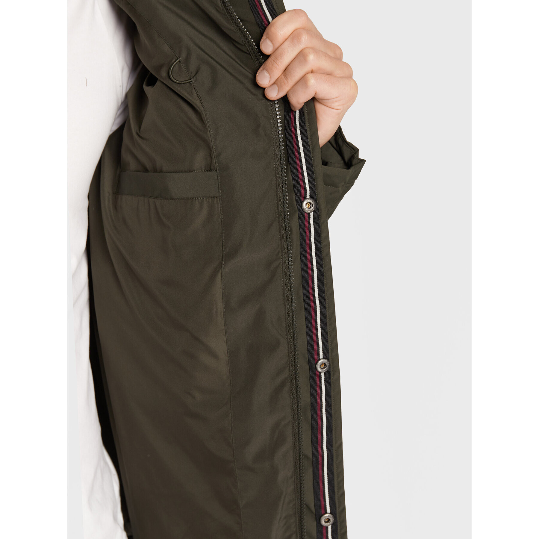 Volcano Пухено яке J-Host M06094-W23 Зелен Regular Fit - Pepit.bg