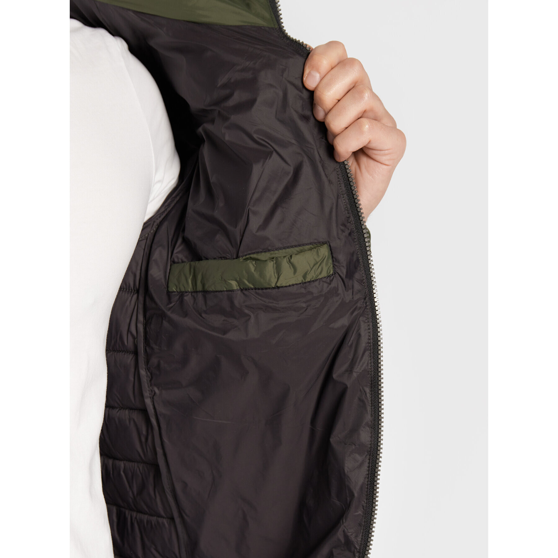 Volcano Пухено яке J-Kay M06091-W23 Зелен Regular Fit - Pepit.bg