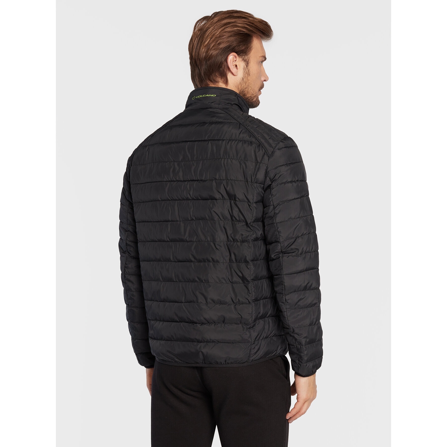 Volcano Пухено яке J-Modero M06086-W23 Черен Regular Fit - Pepit.bg