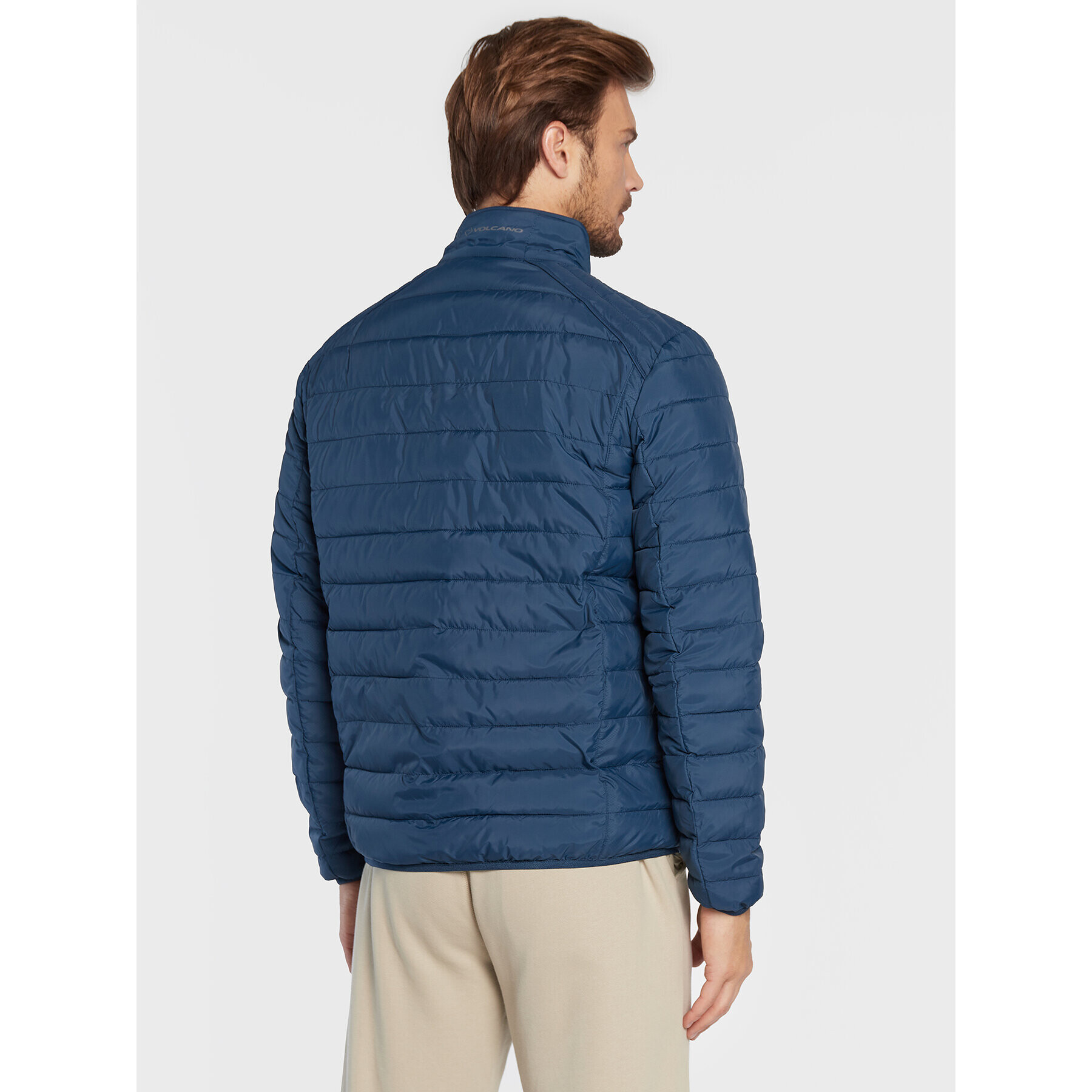 Volcano Пухено яке J-Modero M06086-W23 Син Regular Fit - Pepit.bg
