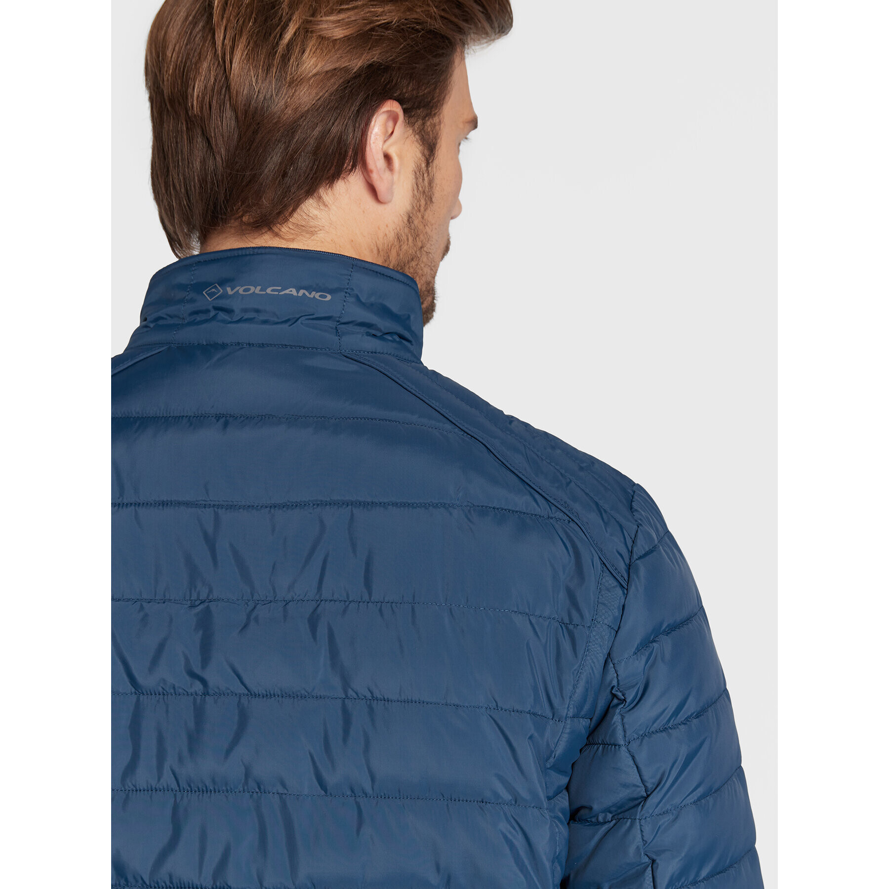 Volcano Пухено яке J-Modero M06086-W23 Син Regular Fit - Pepit.bg