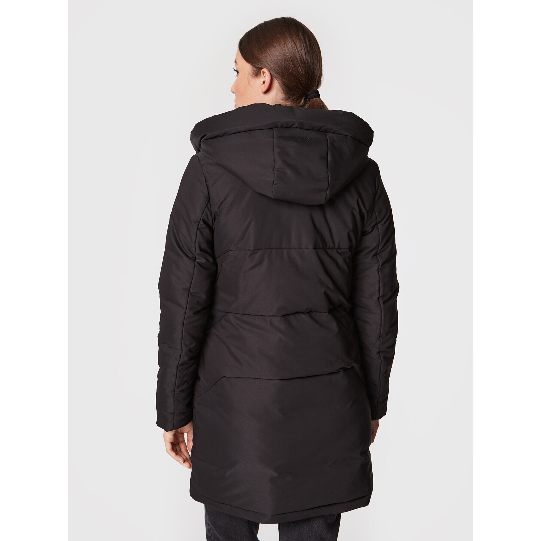 Volcano Пухено яке J-Vienna L22364-W23 Черен Regular Fit - Pepit.bg