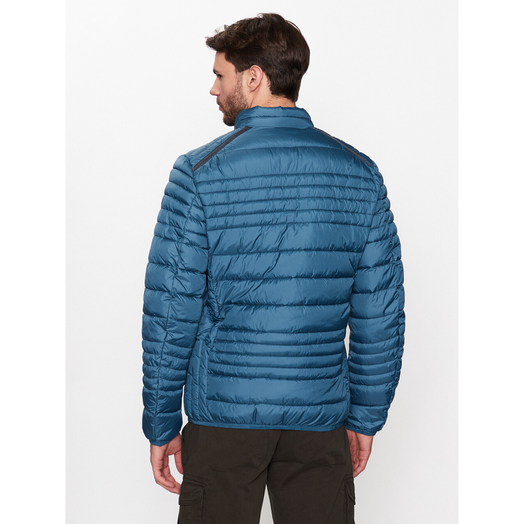 Volcano Пухено яке Bartley M06190-S23 Син Regular Fit - Pepit.bg