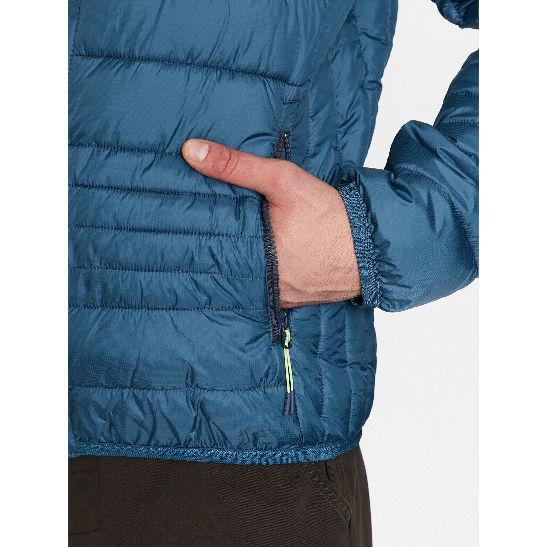 Volcano Пухено яке Bartley M06190-S23 Син Regular Fit - Pepit.bg