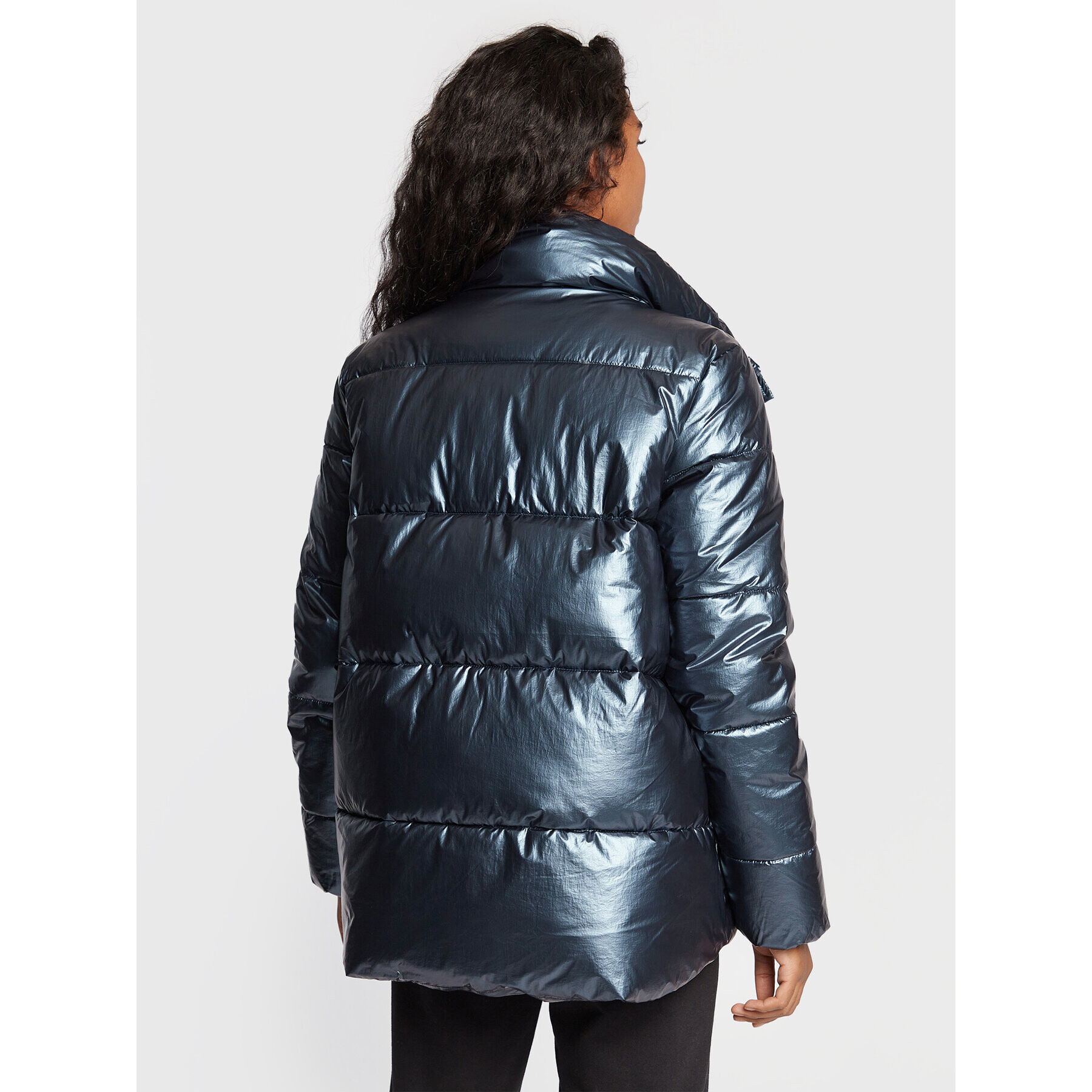 Volcano Пухено яке J-Cosmos L06355-W23 Син Regular Fit - Pepit.bg