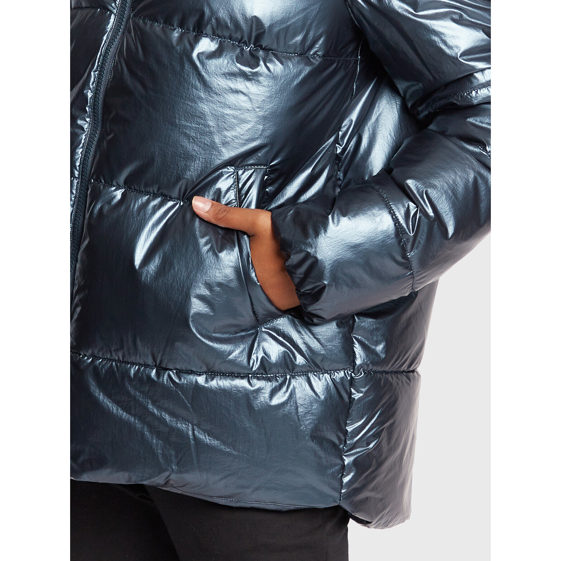 Volcano Пухено яке J-Cosmos L06355-W23 Син Regular Fit - Pepit.bg