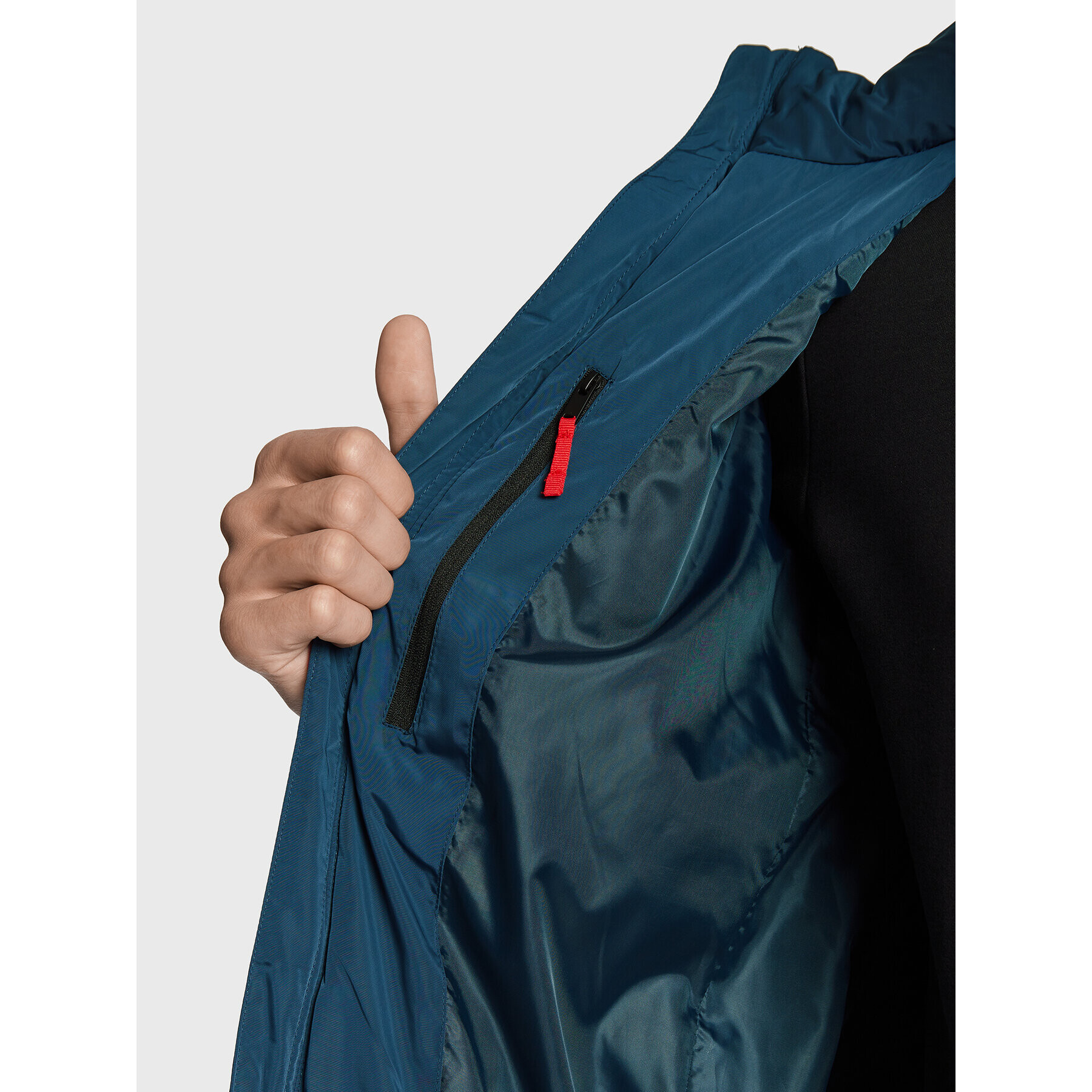 Volcano Пухено яке J-Folly M06093-W23 Син Regular Fit - Pepit.bg
