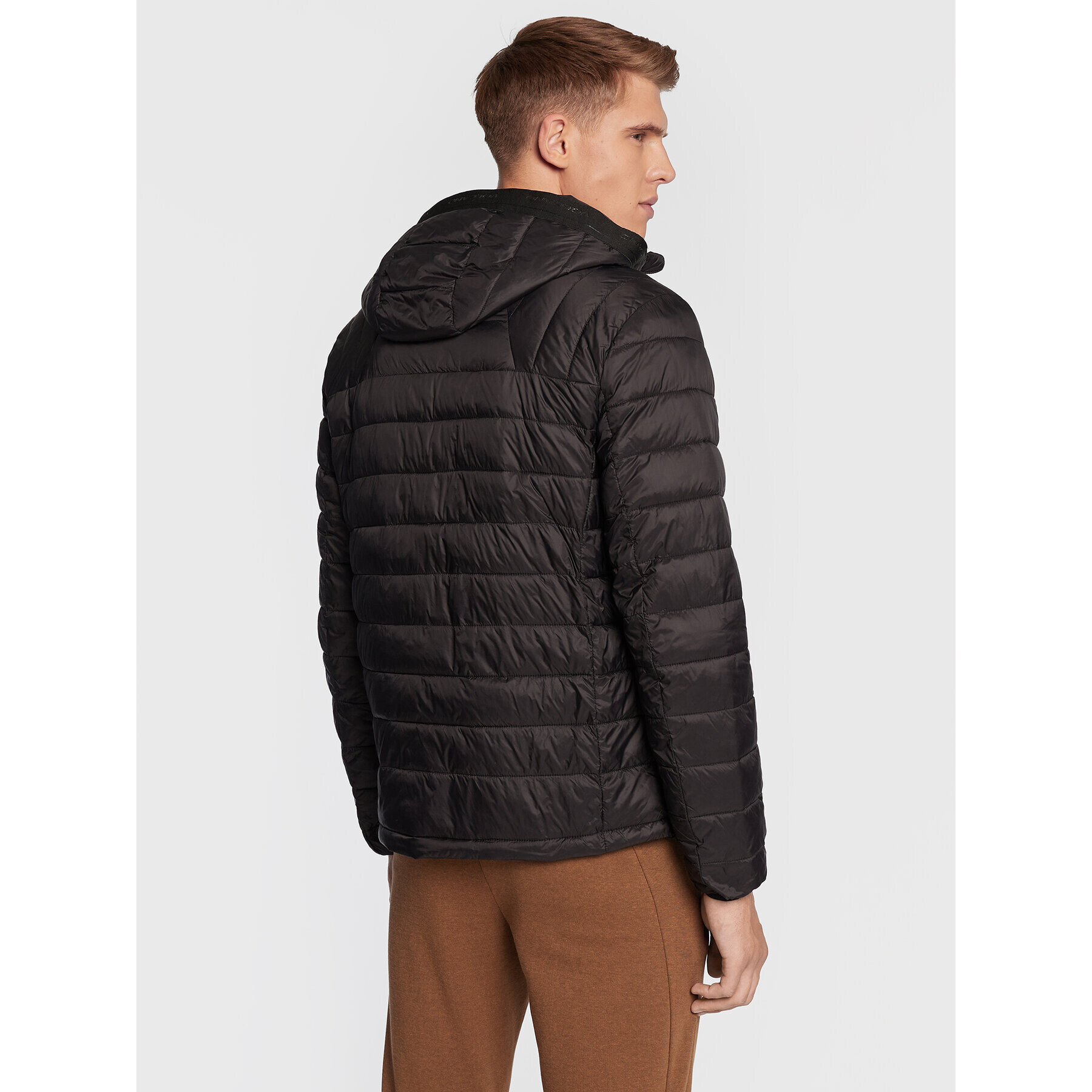 Volcano Пухено яке J-Kerst M06087-W23 Черен Regular Fit - Pepit.bg