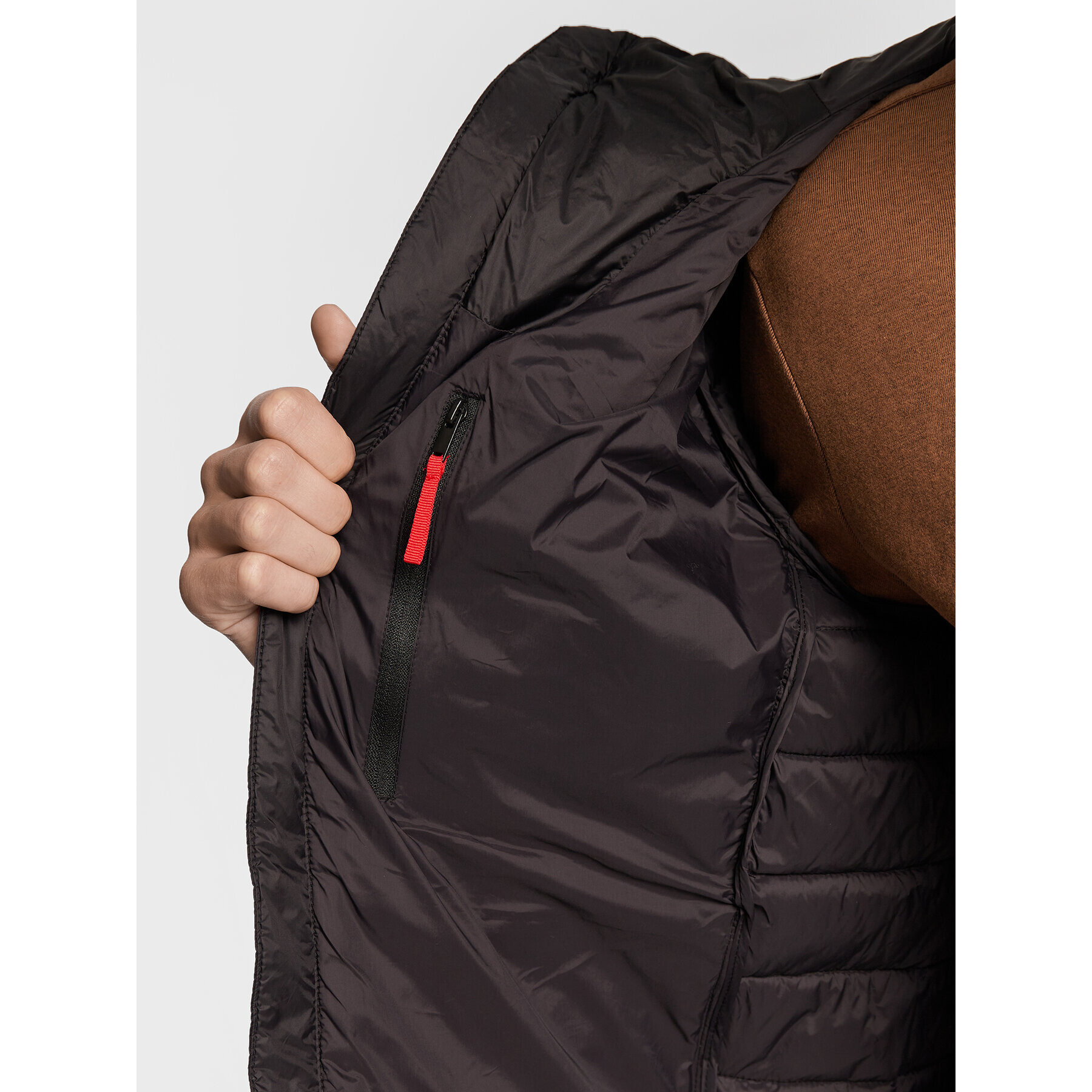 Volcano Пухено яке J-Kerst M06087-W23 Черен Regular Fit - Pepit.bg