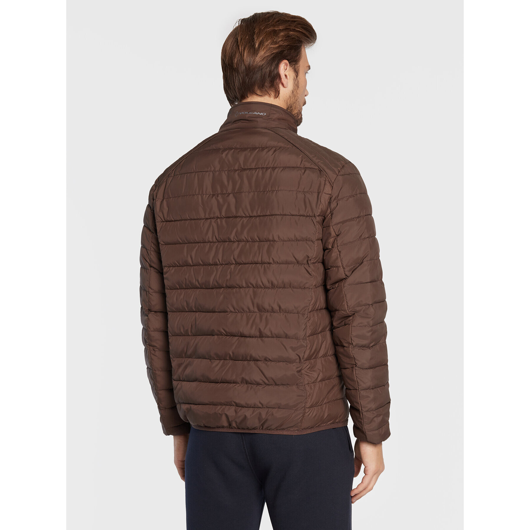 Volcano Пухено яке J-Modero M06086-W23 Кафяв Regular Fit - Pepit.bg