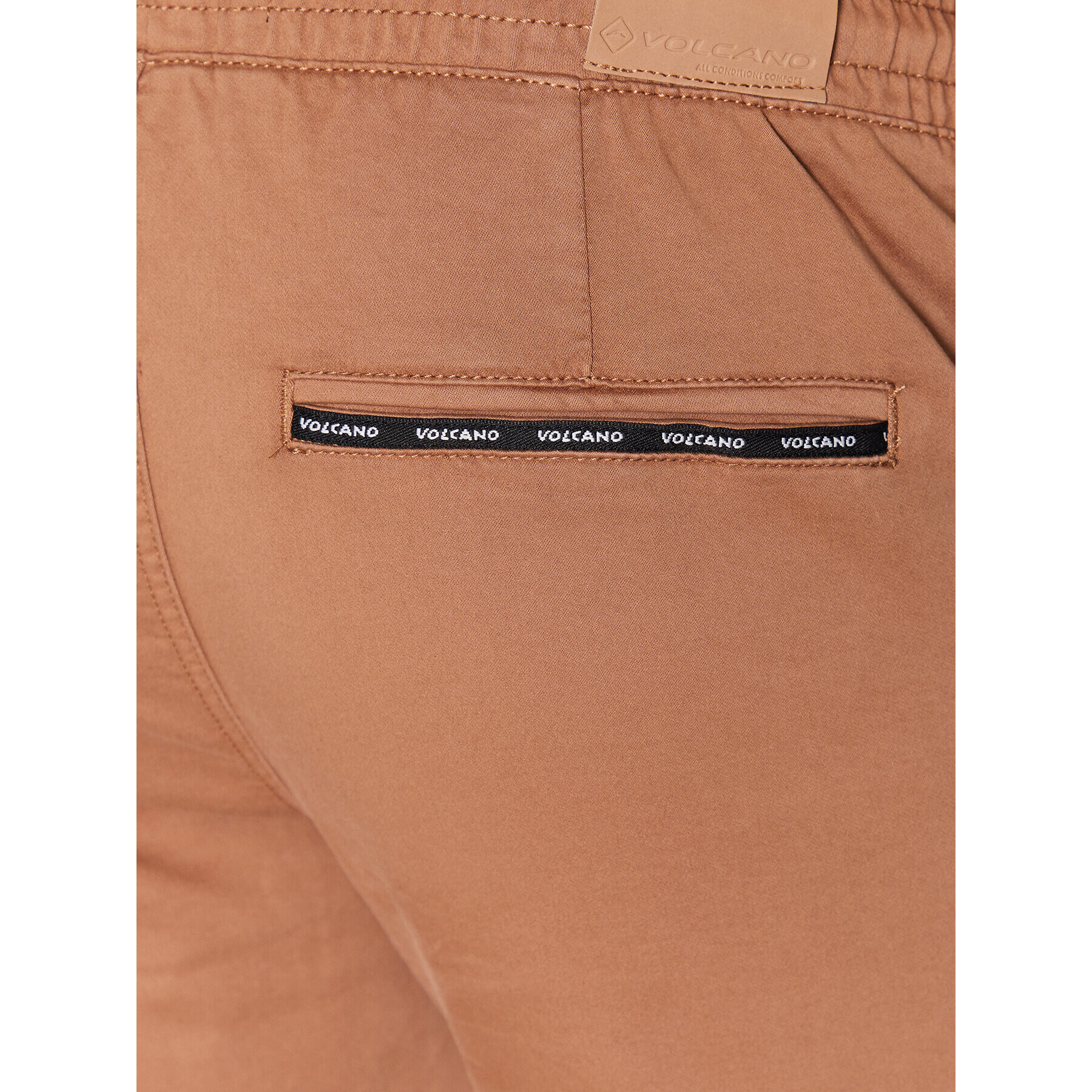 Volcano Шорти от плат Lears M23285-S23 Кафяв Regular Fit - Pepit.bg