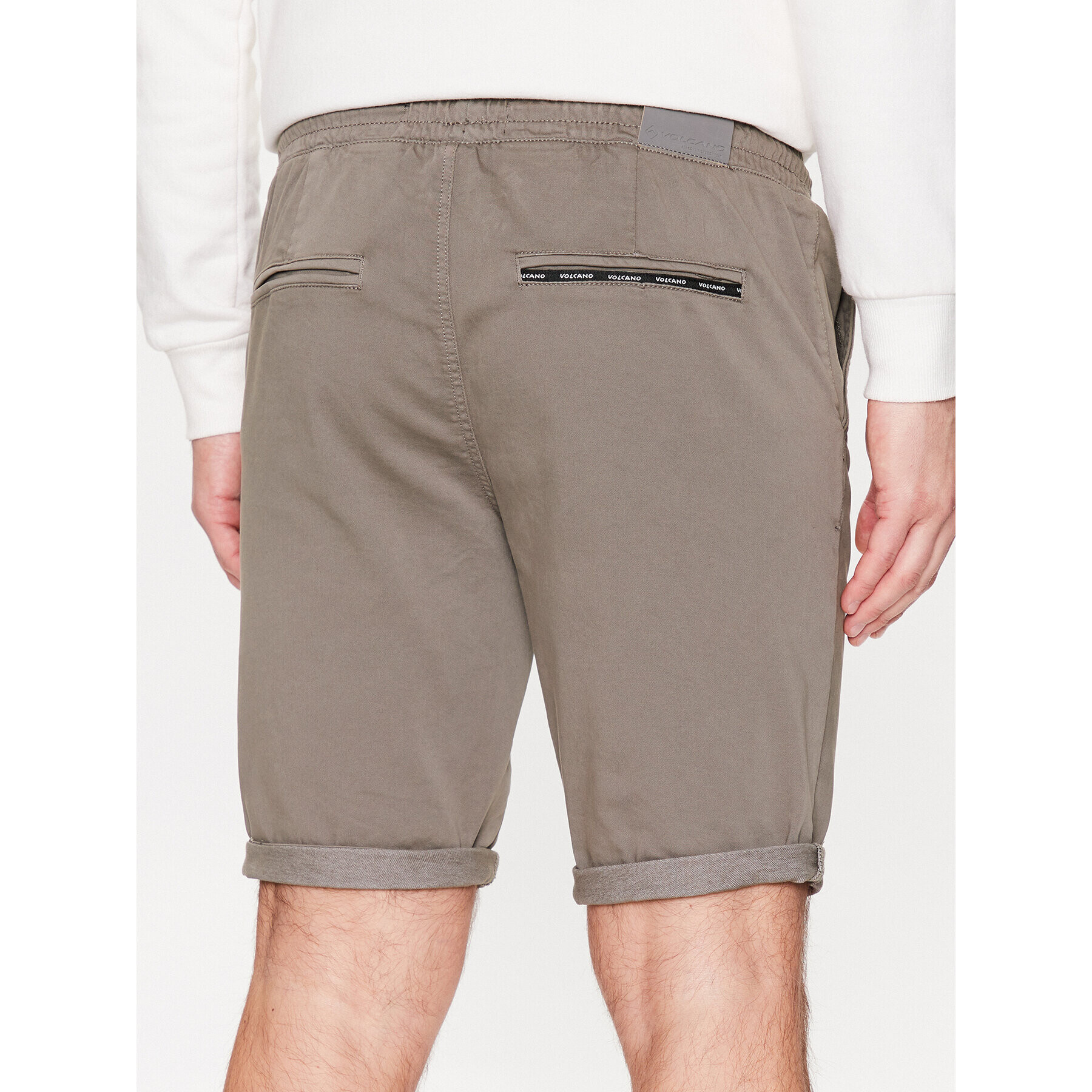 Volcano Шорти от плат Lears M23285-S23 Сив Regular Fit - Pepit.bg