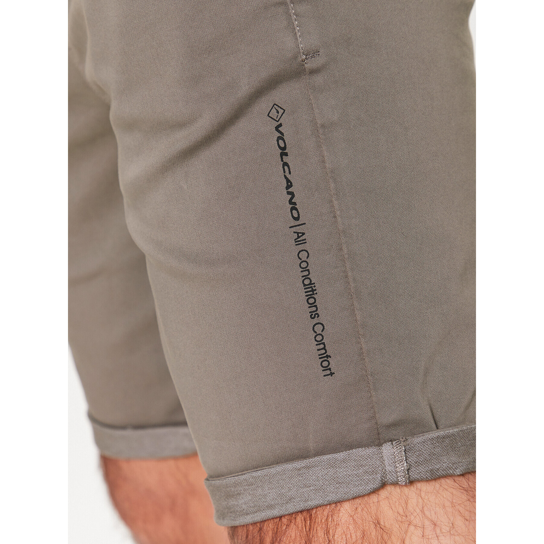 Volcano Шорти от плат Lears M23285-S23 Сив Regular Fit - Pepit.bg