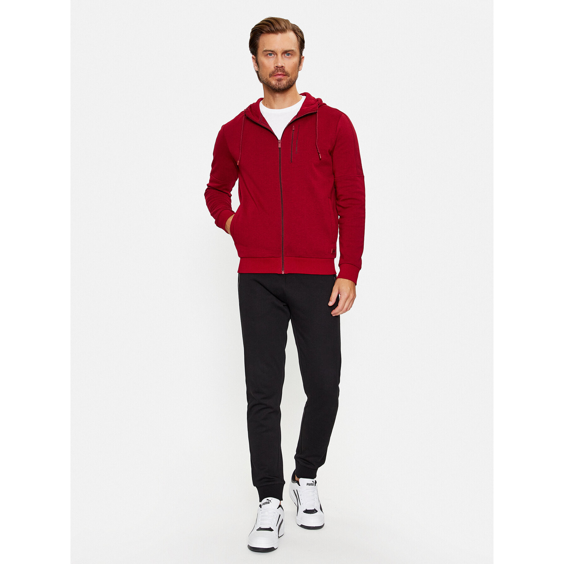 Volcano Суитшърт B-Allan M01240-W24 Червен Regular Fit - Pepit.bg