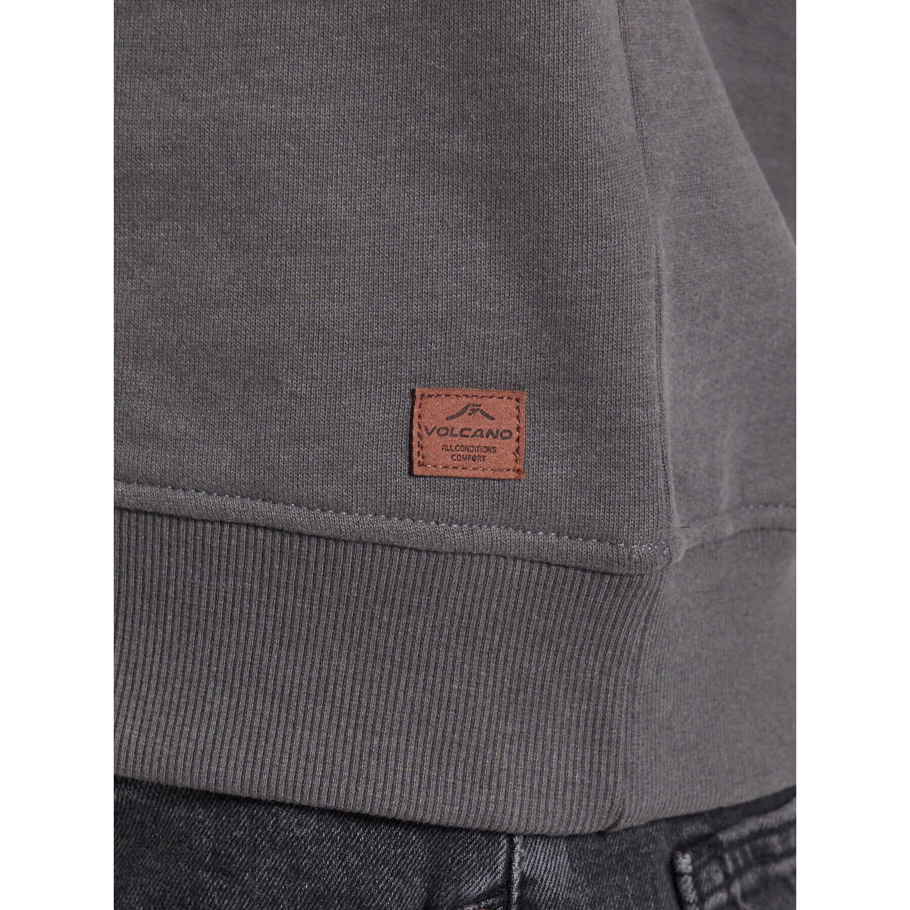 Volcano Суитшърт B-Andy M01045-S23 Сив Regular Fit - Pepit.bg