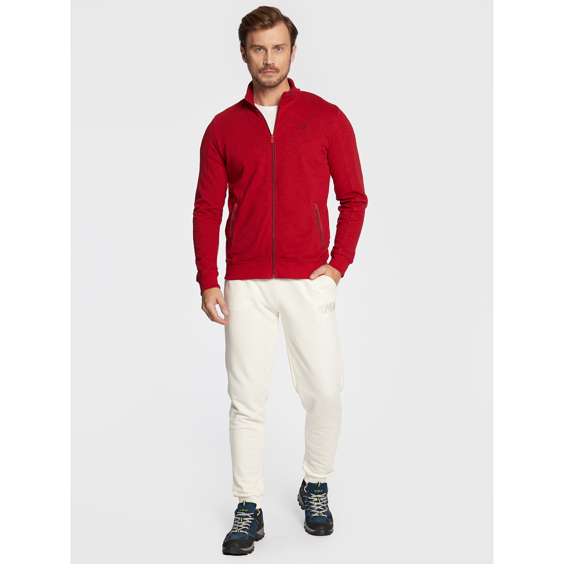 Volcano Суитшърт B-Bix M01159-W23 Червен Regular Fit - Pepit.bg