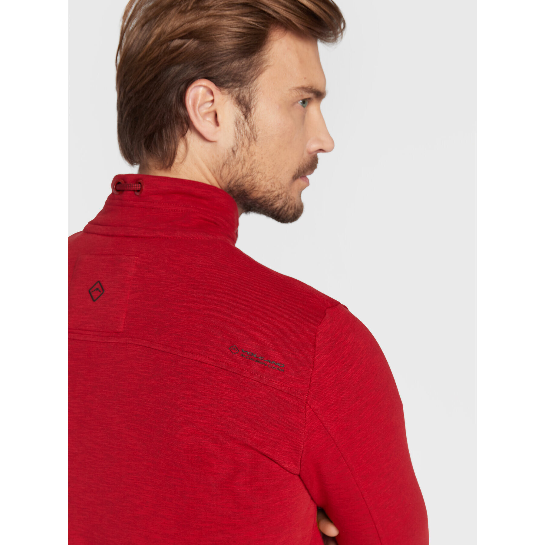 Volcano Суитшърт B-Bix M01159-W23 Червен Regular Fit - Pepit.bg