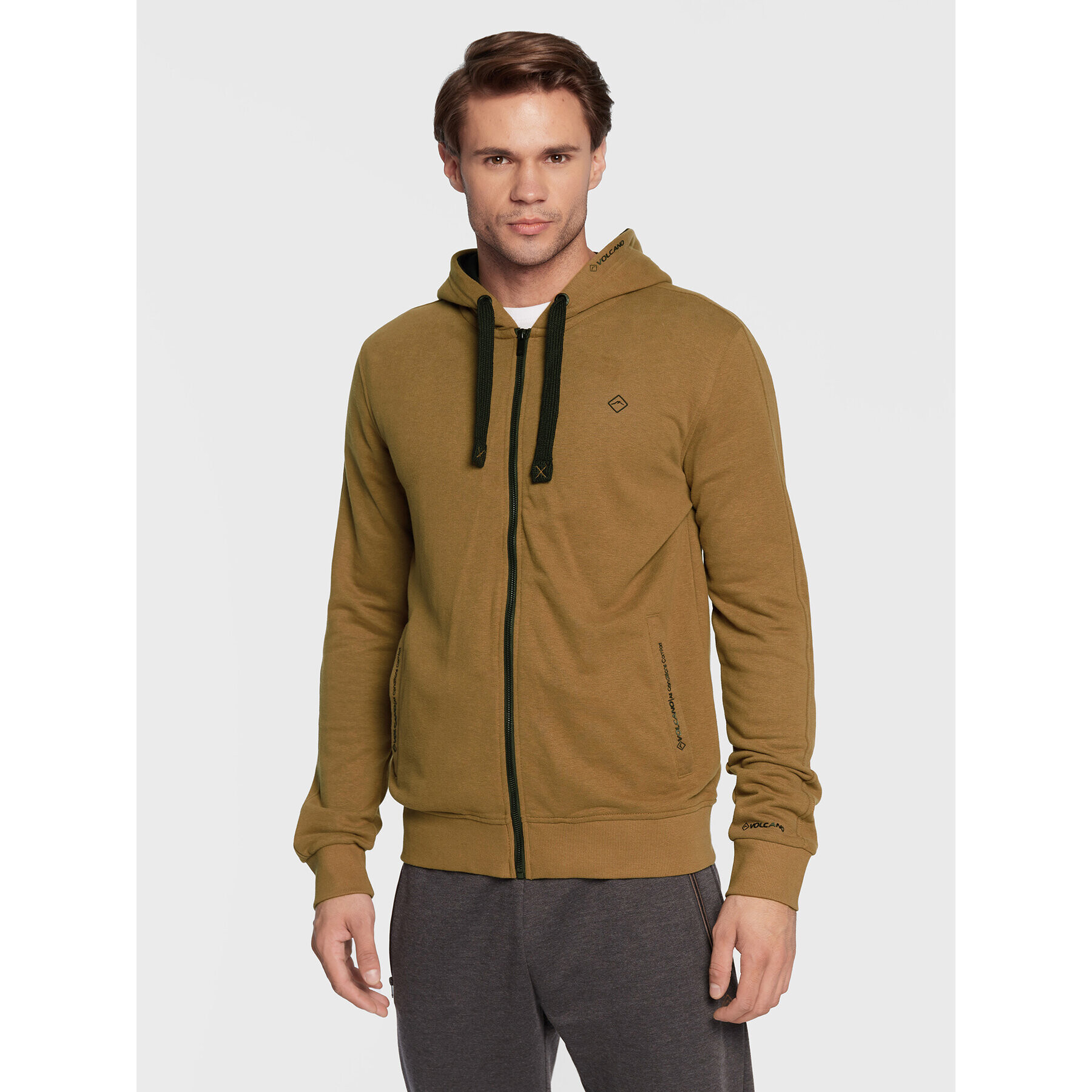 Volcano Суитшърт B-Colls M01169-W23 Кафяв Regular Fit - Pepit.bg