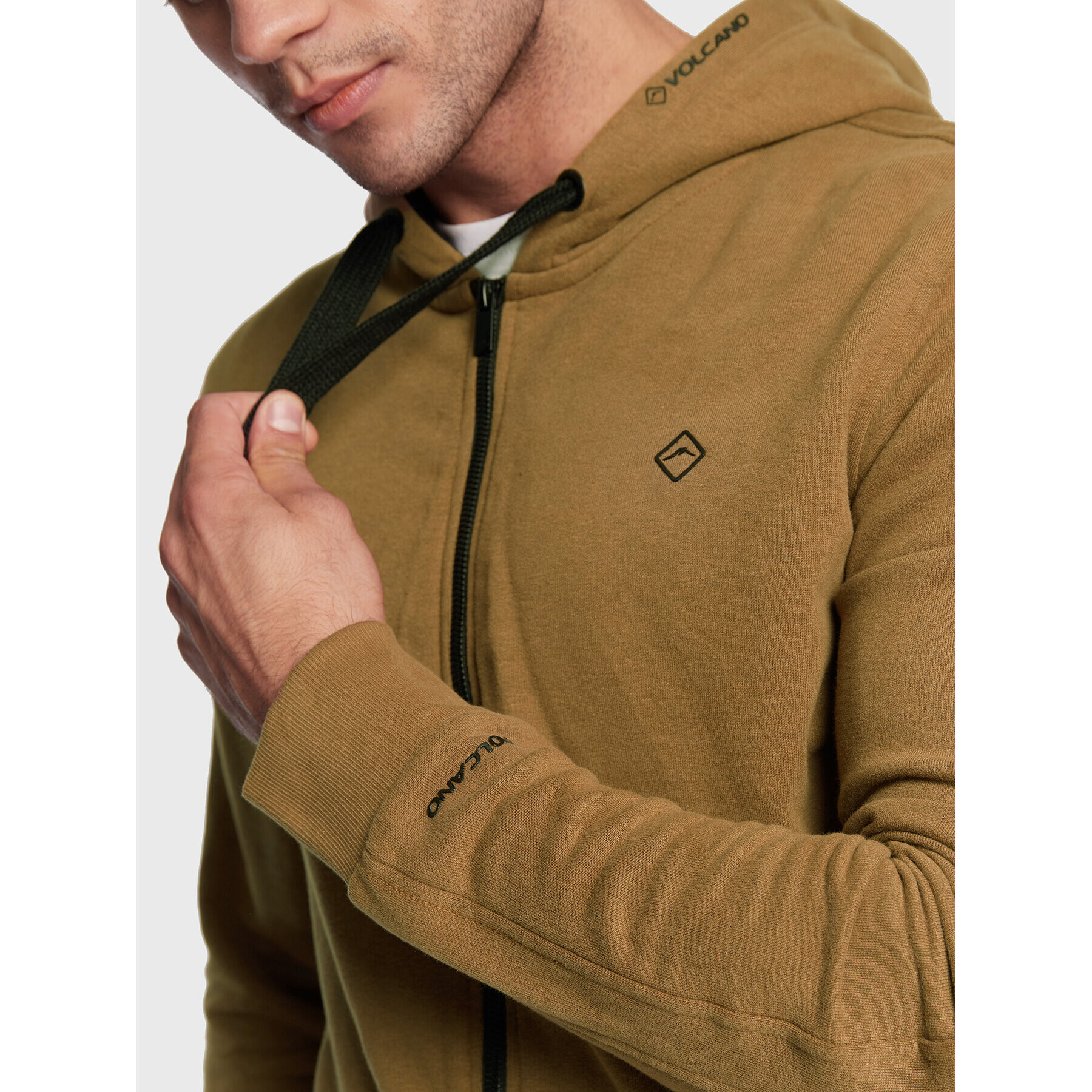 Volcano Суитшърт B-Colls M01169-W23 Кафяв Regular Fit - Pepit.bg