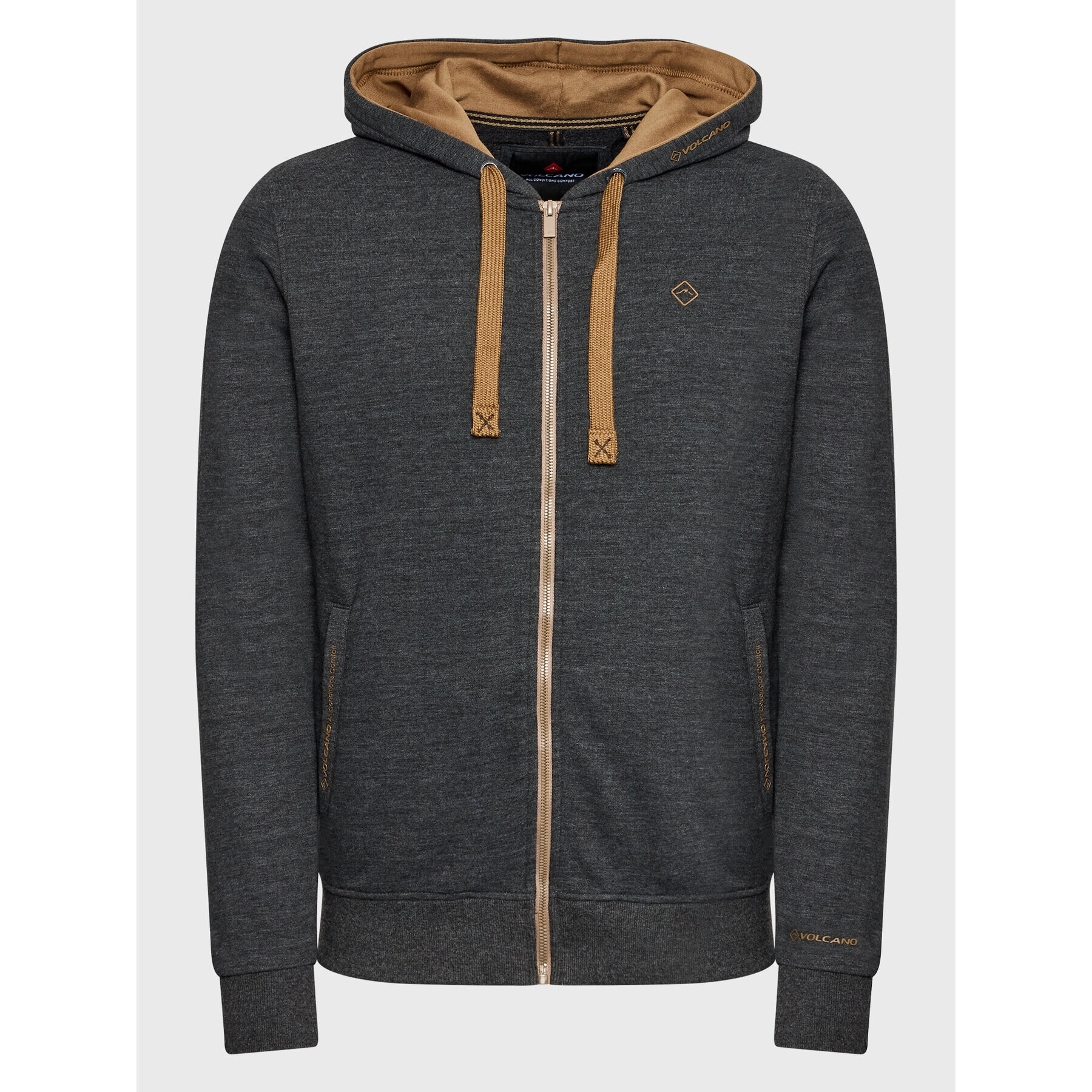 Volcano Суитшърт B-Colls M01169-W23 Сив Regular Fit - Pepit.bg