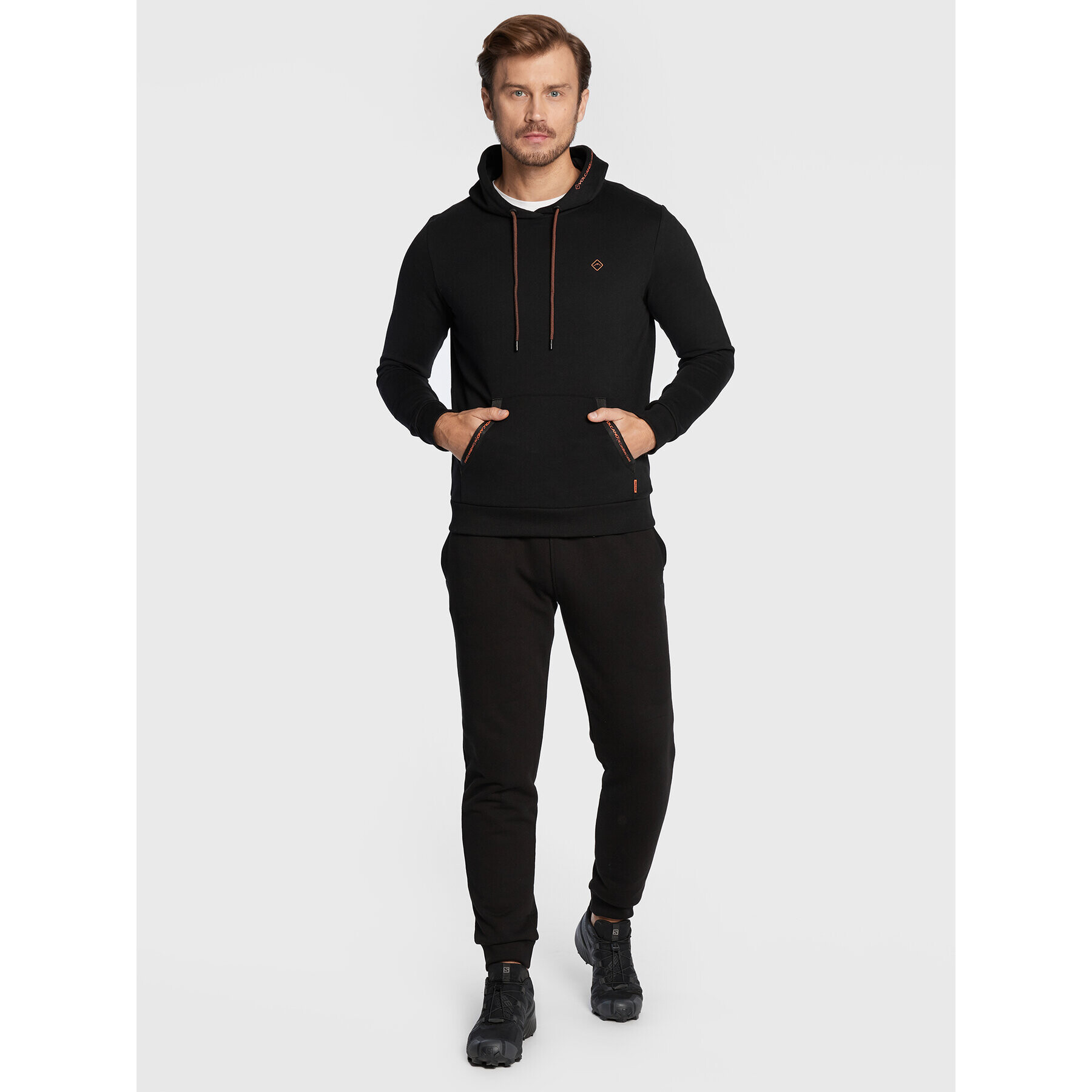 Volcano Суитшърт B-Dess M01151-W23 Черен Regular Fit - Pepit.bg