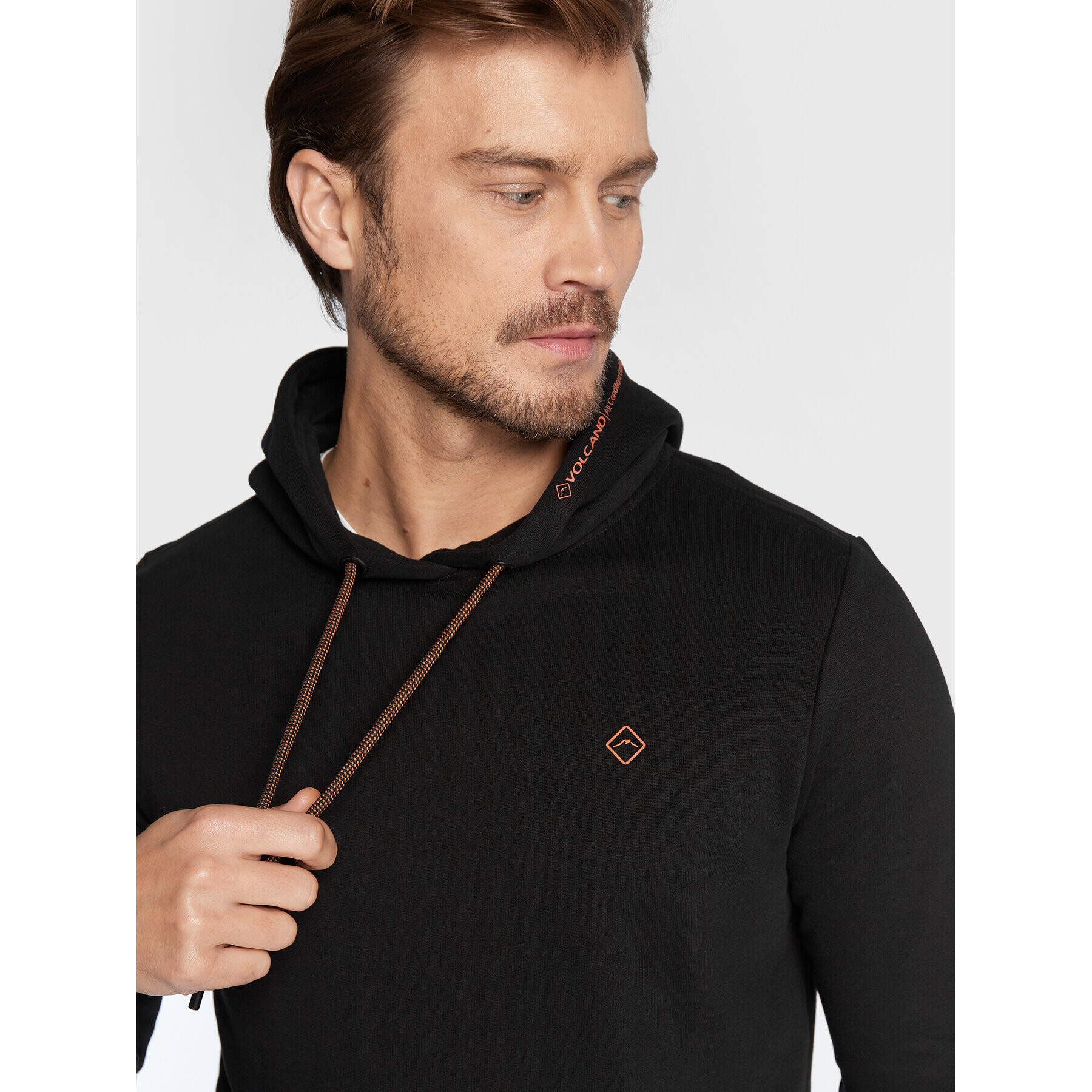 Volcano Суитшърт B-Dess M01151-W23 Черен Regular Fit - Pepit.bg