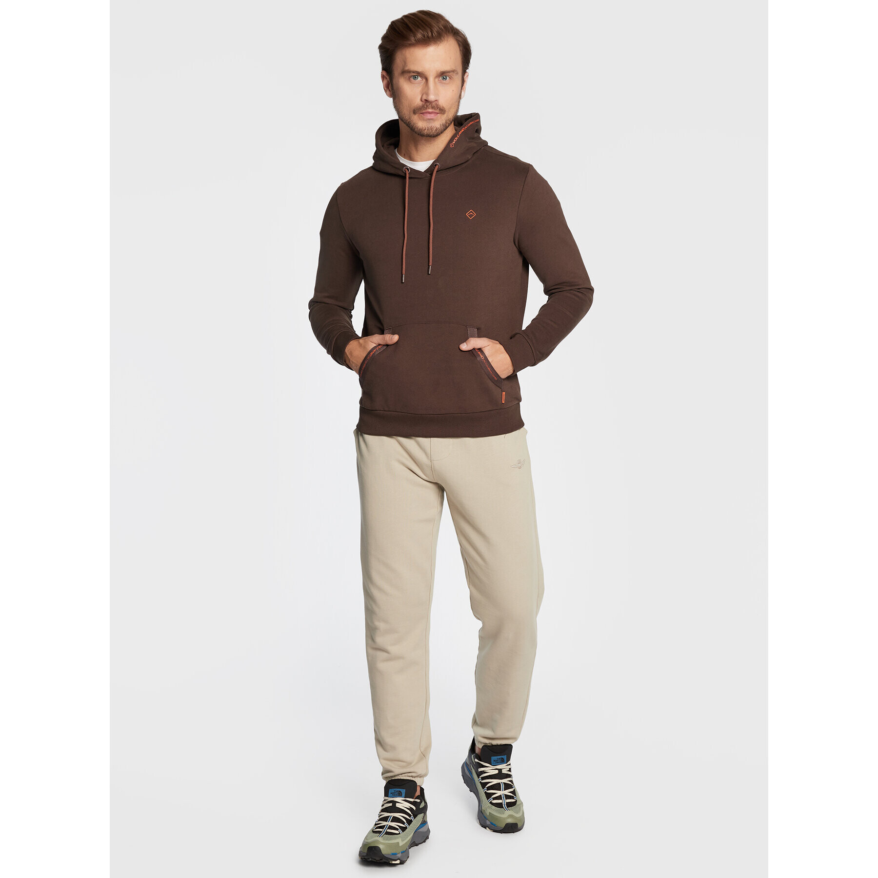 Volcano Суитшърт B-Dess M01151-W23 Кафяв Regular Fit - Pepit.bg