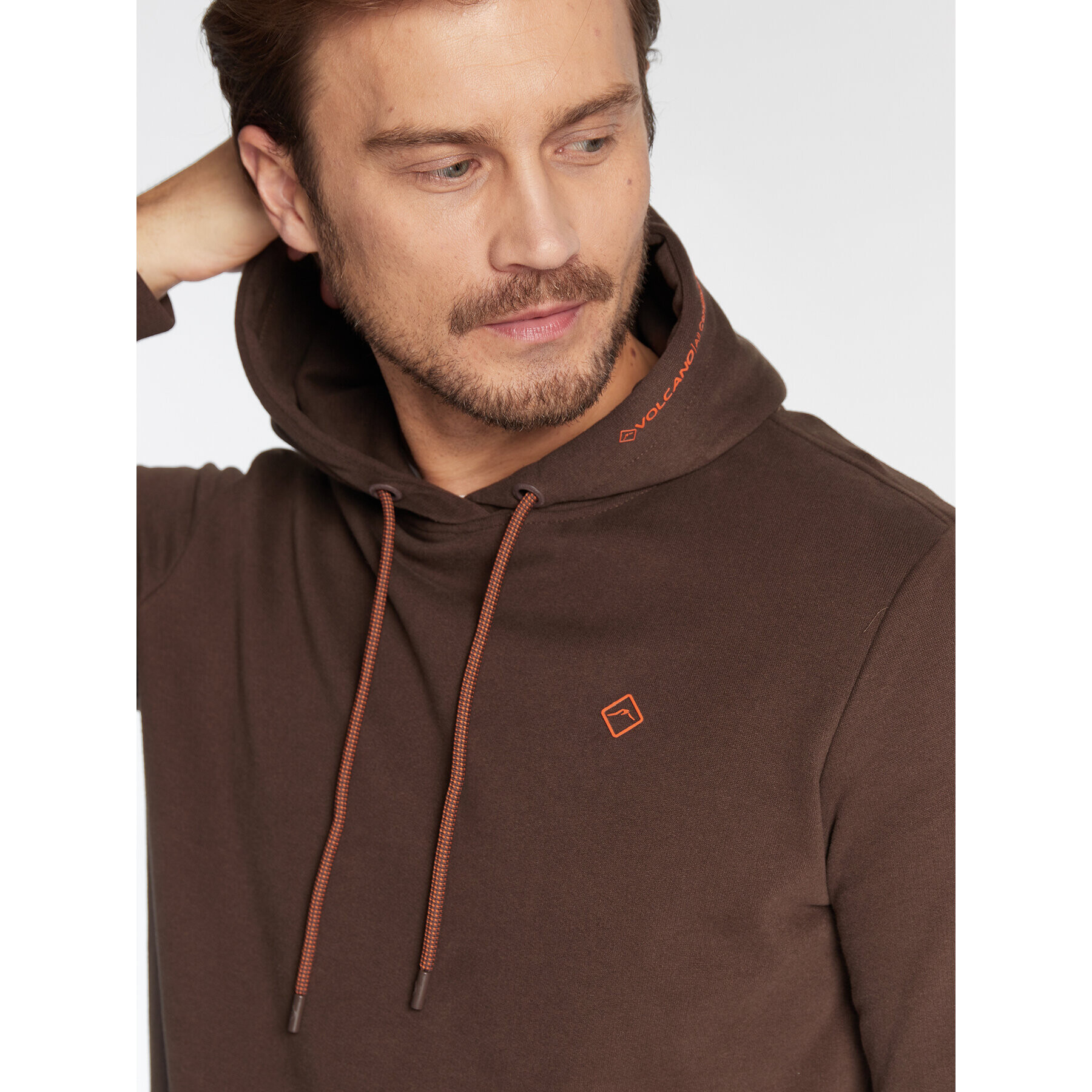 Volcano Суитшърт B-Dess M01151-W23 Кафяв Regular Fit - Pepit.bg
