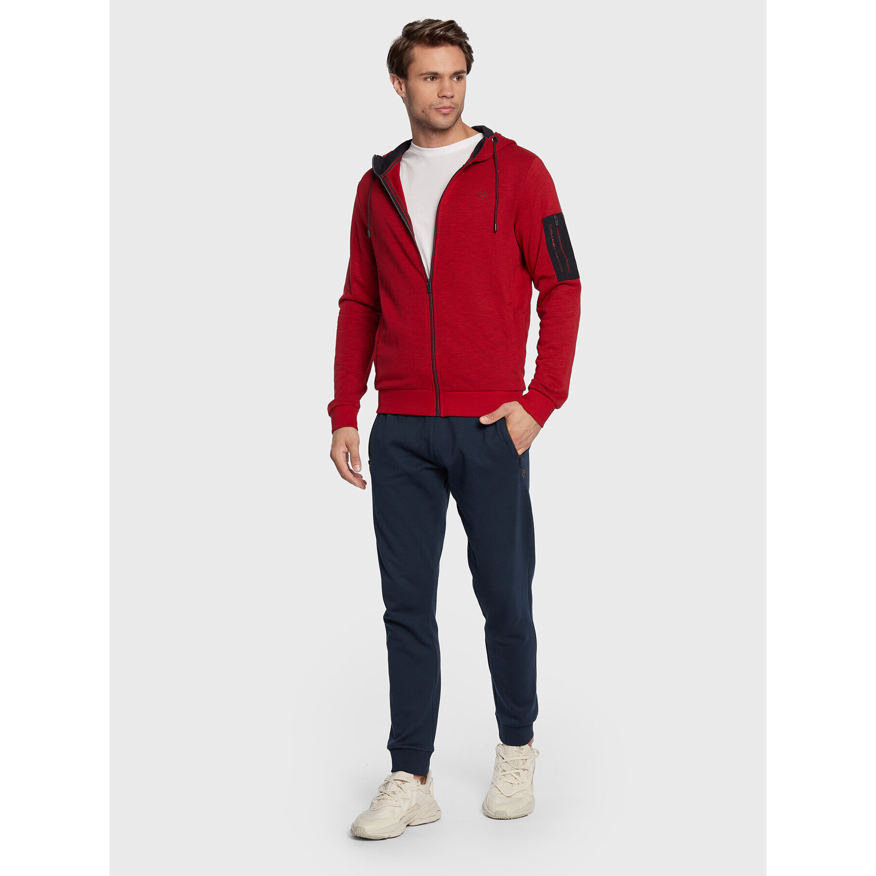 Volcano Суитшърт B-Rocky M01170-W23 Червен Regular Fit - Pepit.bg