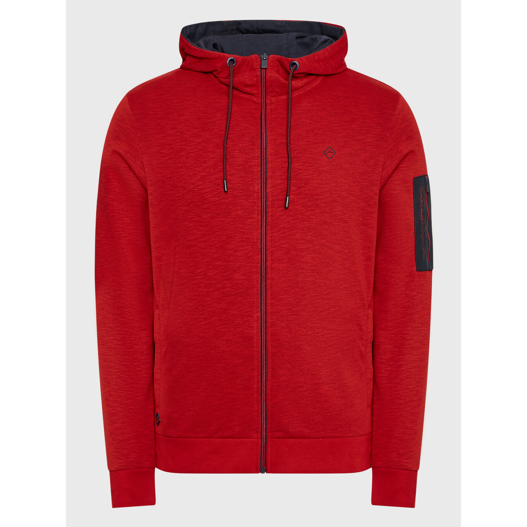 Volcano Суитшърт B-Rocky M01170-W23 Червен Regular Fit - Pepit.bg