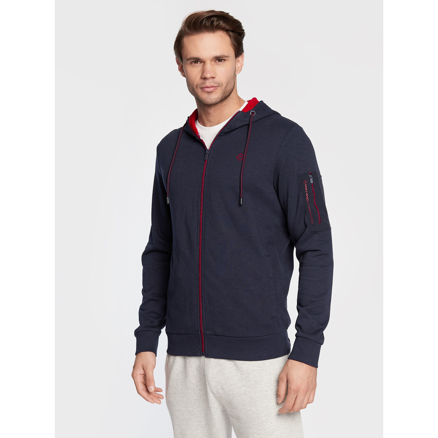 Volcano Суитшърт B-Rocky M01170-W23 Тъмносин Regular Fit - Pepit.bg