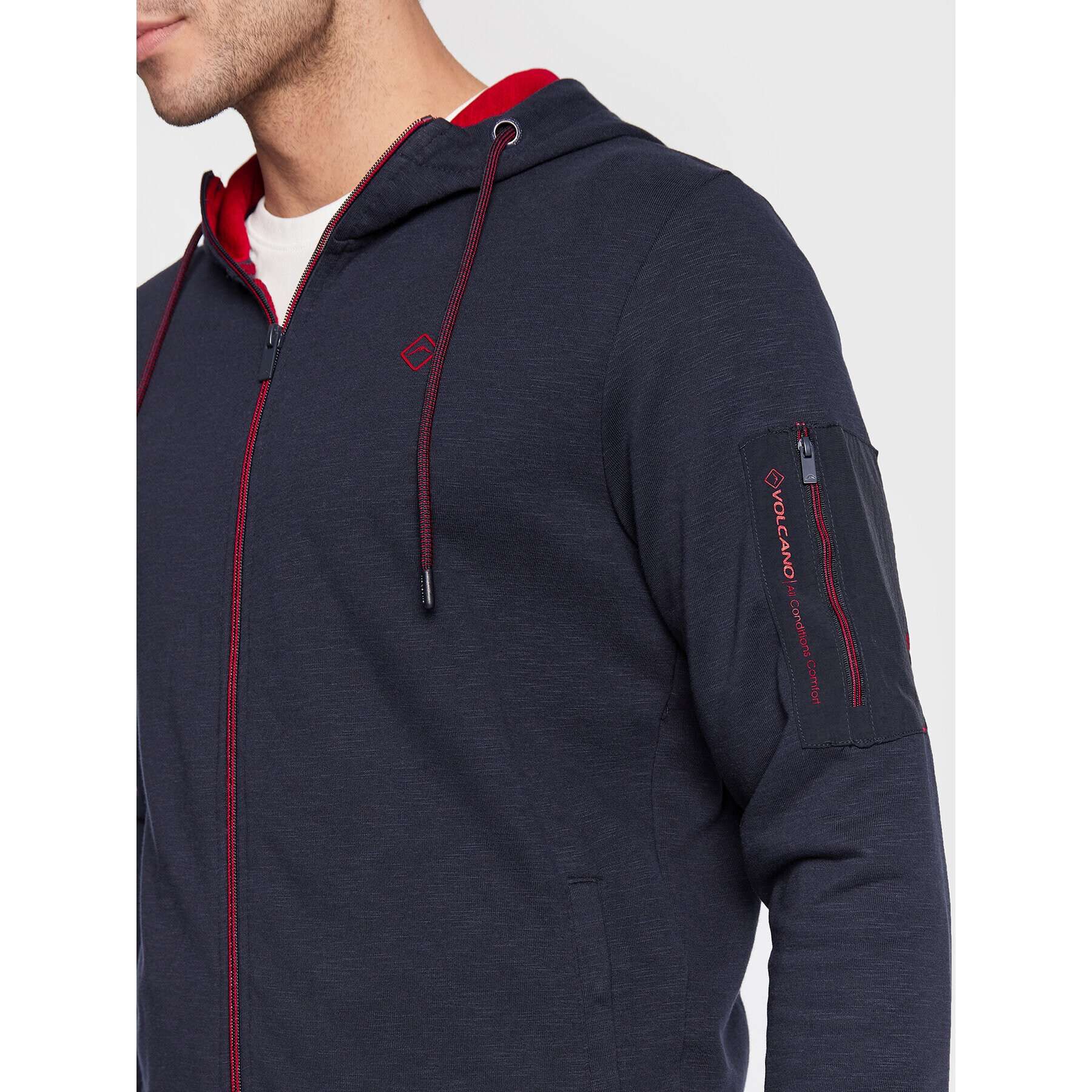 Volcano Суитшърт B-Rocky M01170-W23 Тъмносин Regular Fit - Pepit.bg