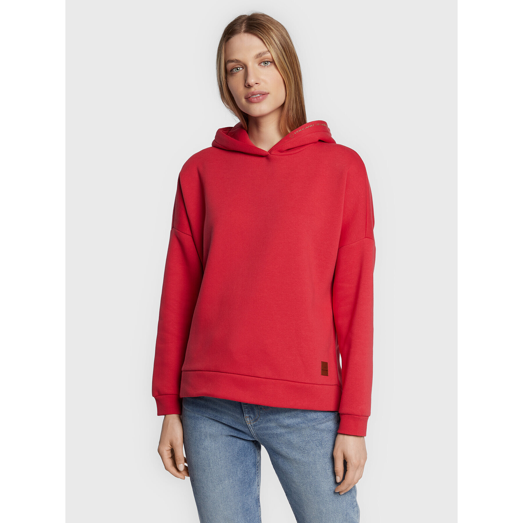 Volcano Суитшърт B-Sigi L01402-W23 Червен Relaxed Fit - Pepit.bg