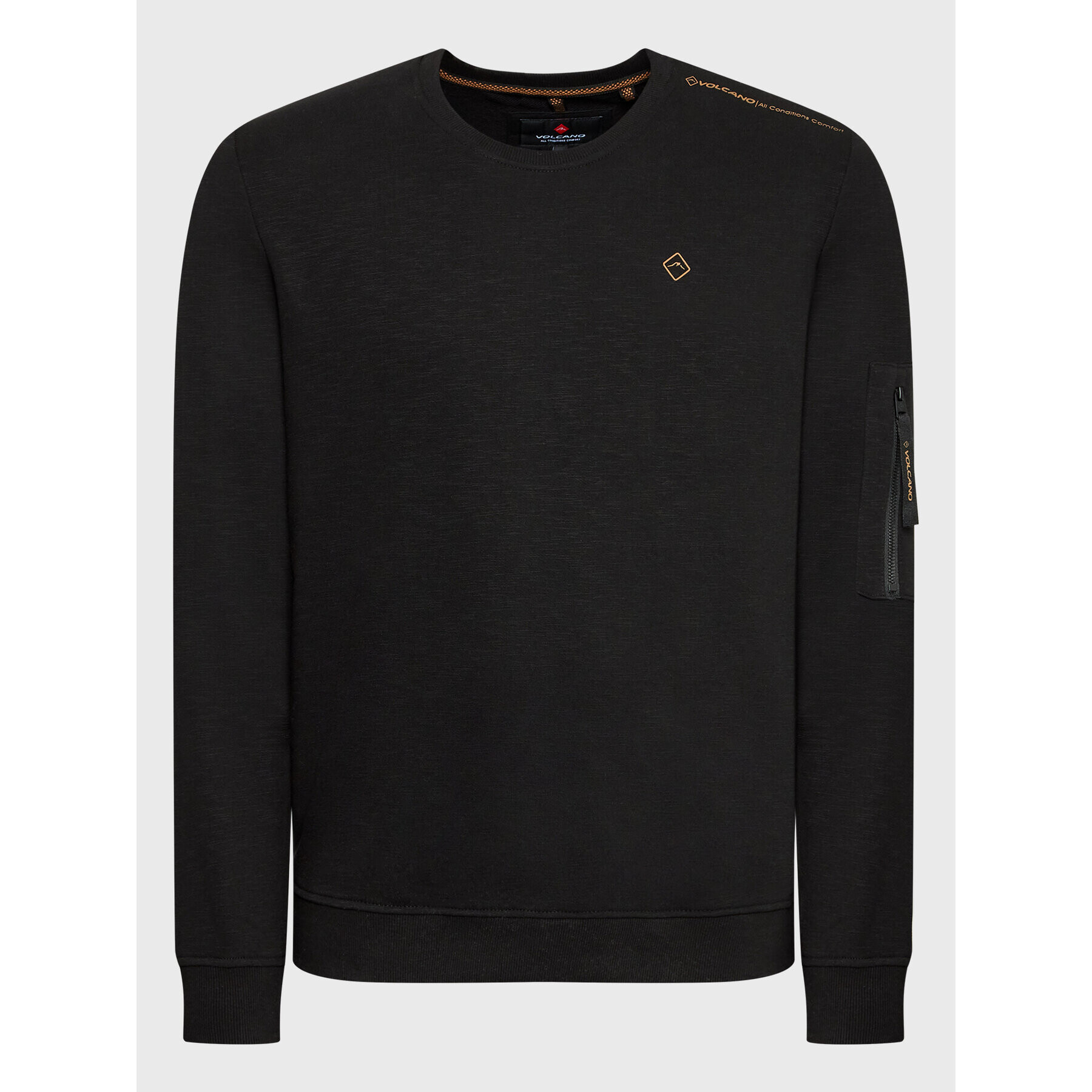 Volcano Суитшърт B-Velt M01149-W23 Черен Regular Fit - Pepit.bg