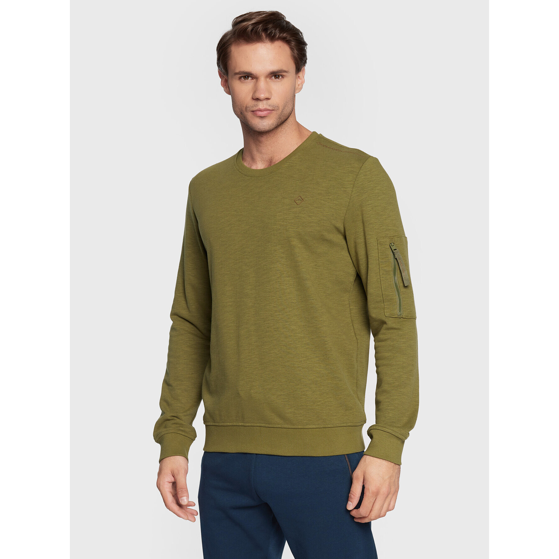 Volcano Суитшърт B-Velt M01149-W23 Зелен Regular Fit - Pepit.bg