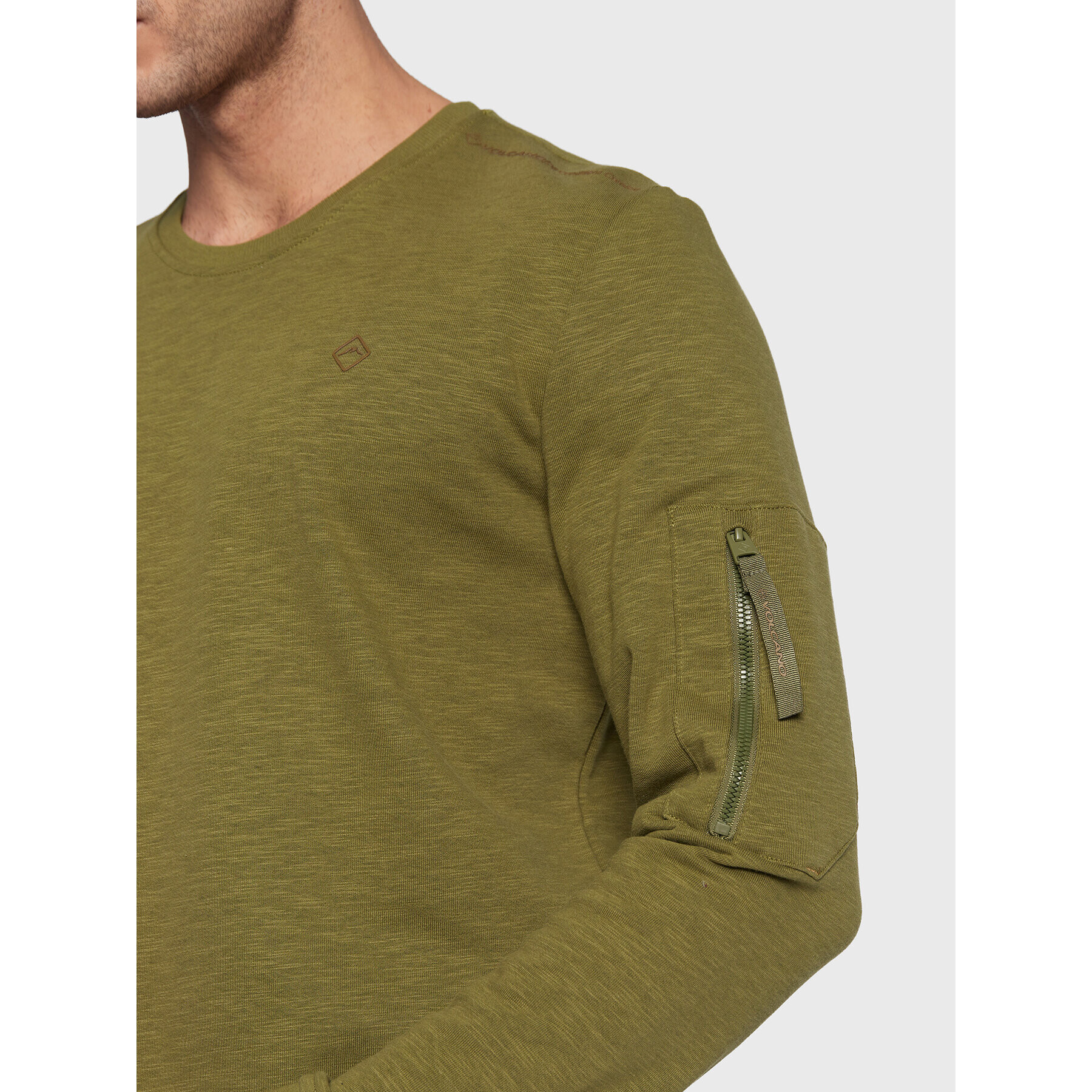 Volcano Суитшърт B-Velt M01149-W23 Зелен Regular Fit - Pepit.bg