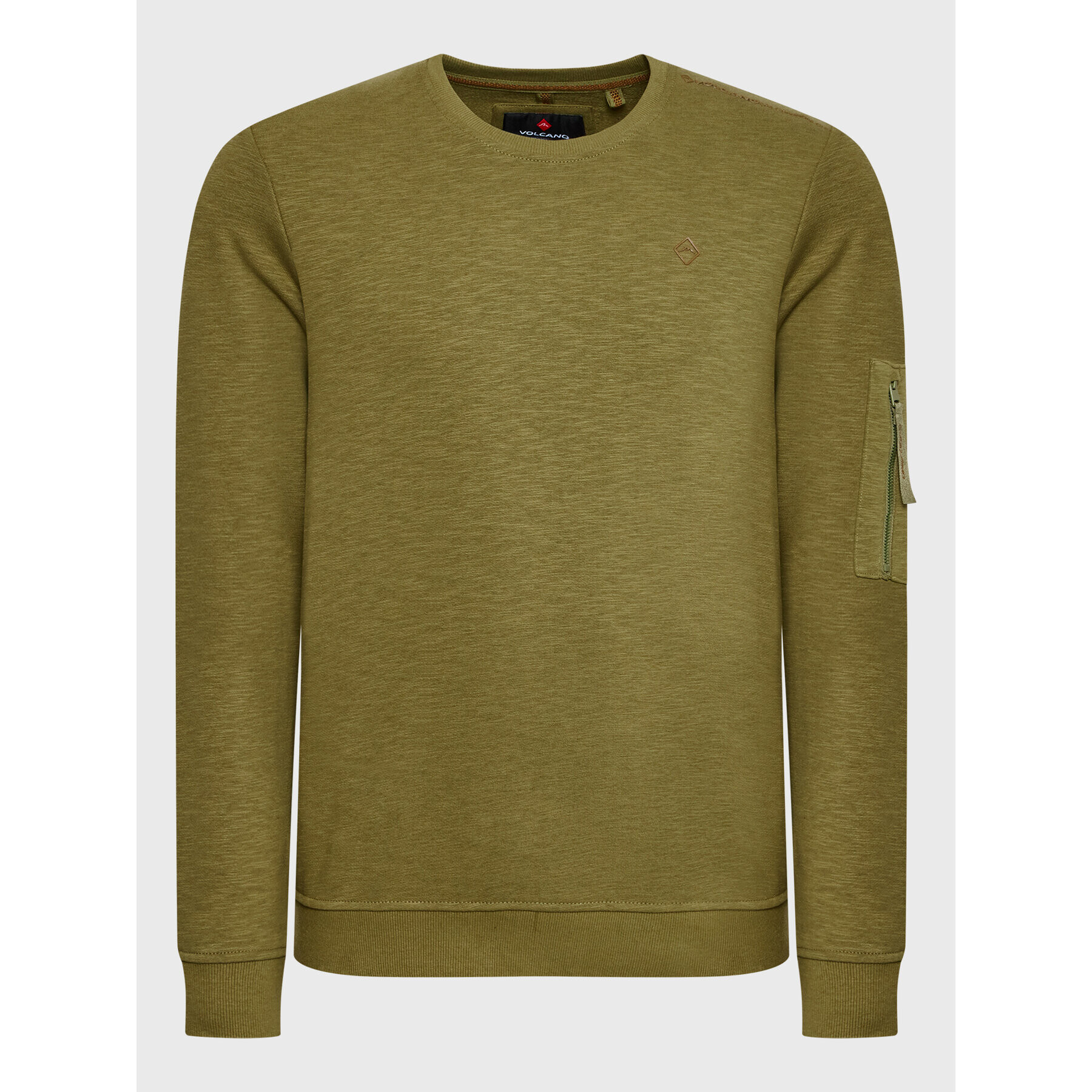 Volcano Суитшърт B-Velt M01149-W23 Зелен Regular Fit - Pepit.bg