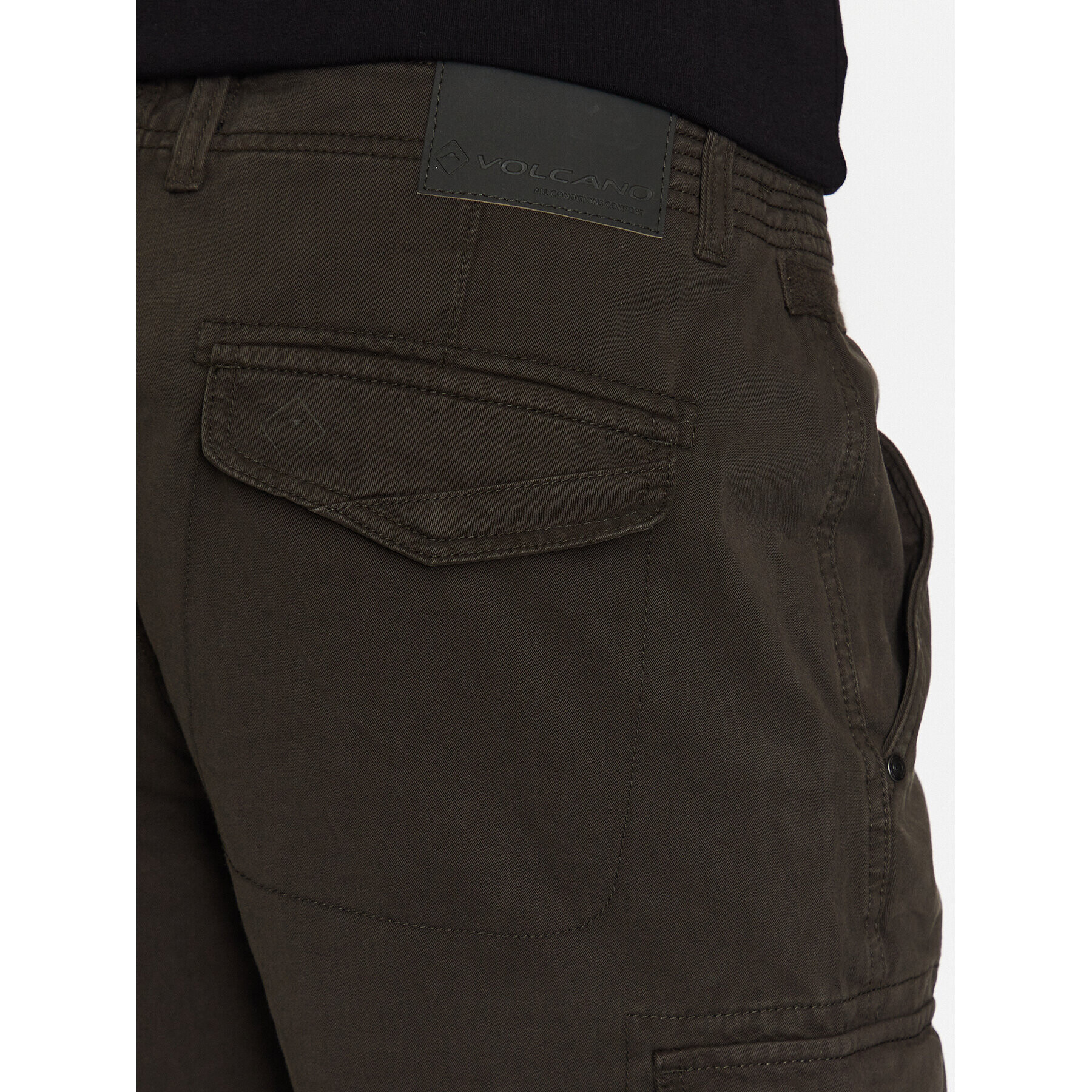 Volcano Текстилни панталони Hampter M07234-S23 Каки Regular Fit - Pepit.bg