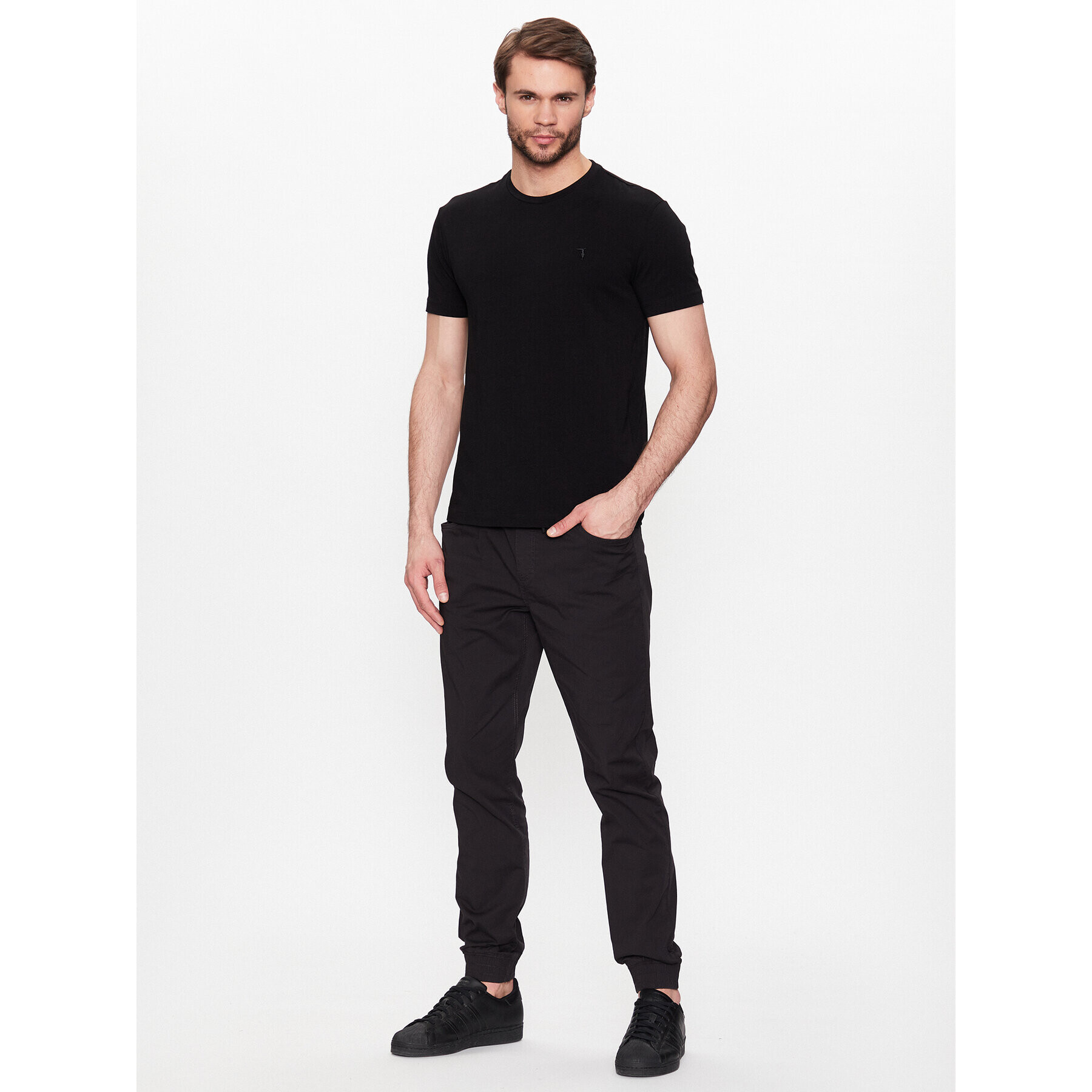 Volcano Текстилни панталони M07236-S23 Сив Regular Fit - Pepit.bg