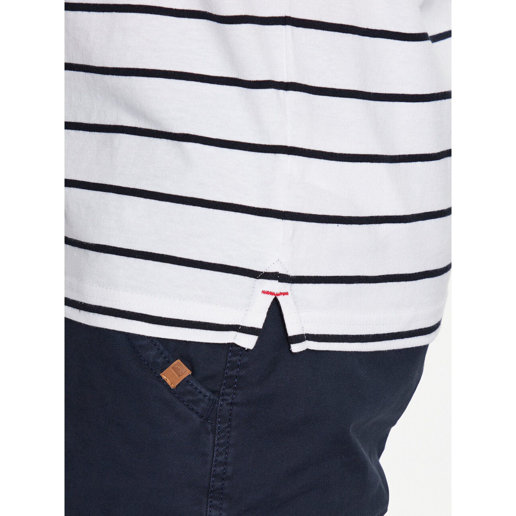 Volcano Тениска с яка и копчета T-Ship M35089 Бял Regular Fit - Pepit.bg