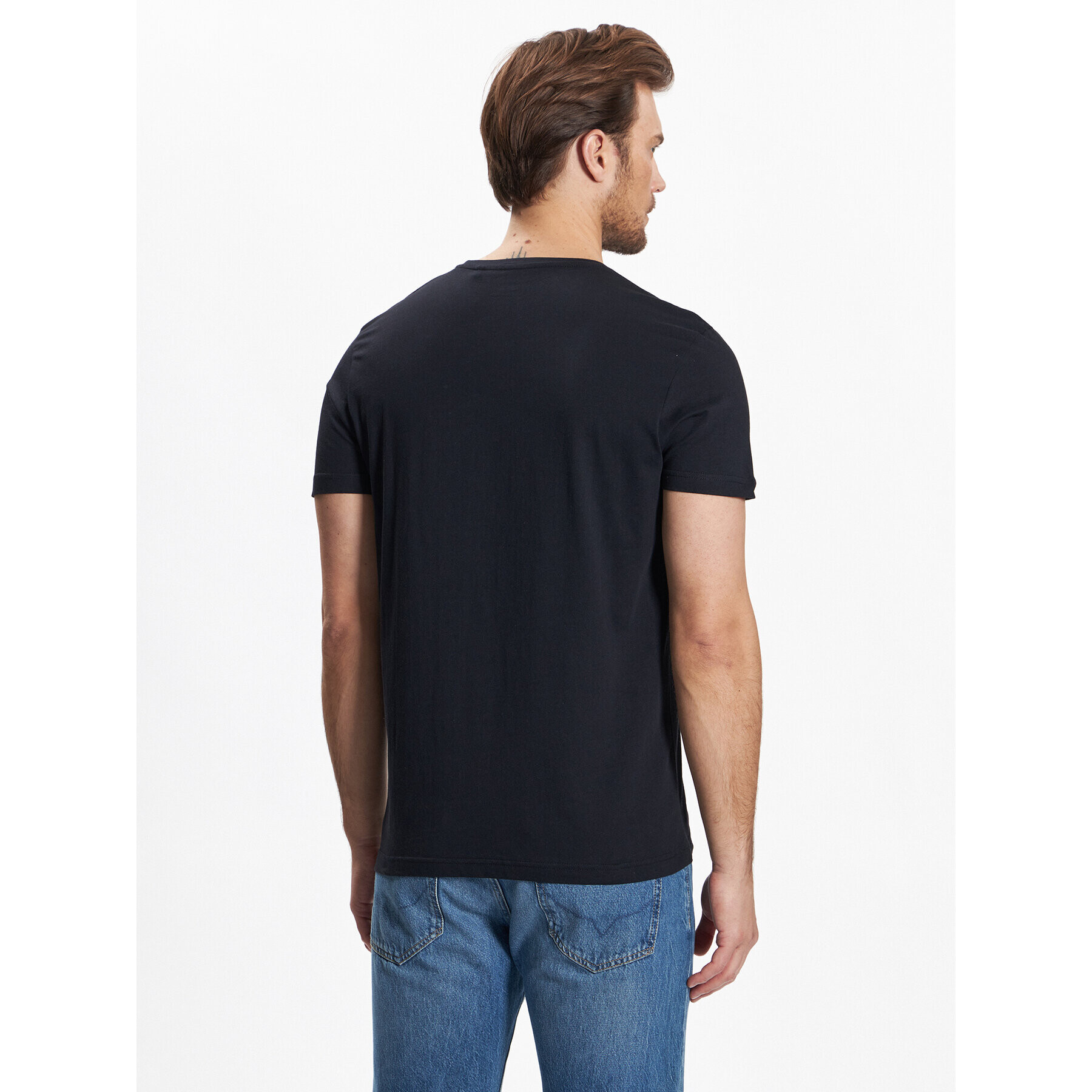 Volcano Тишърт M02006-S23 Черен Regular Fit - Pepit.bg