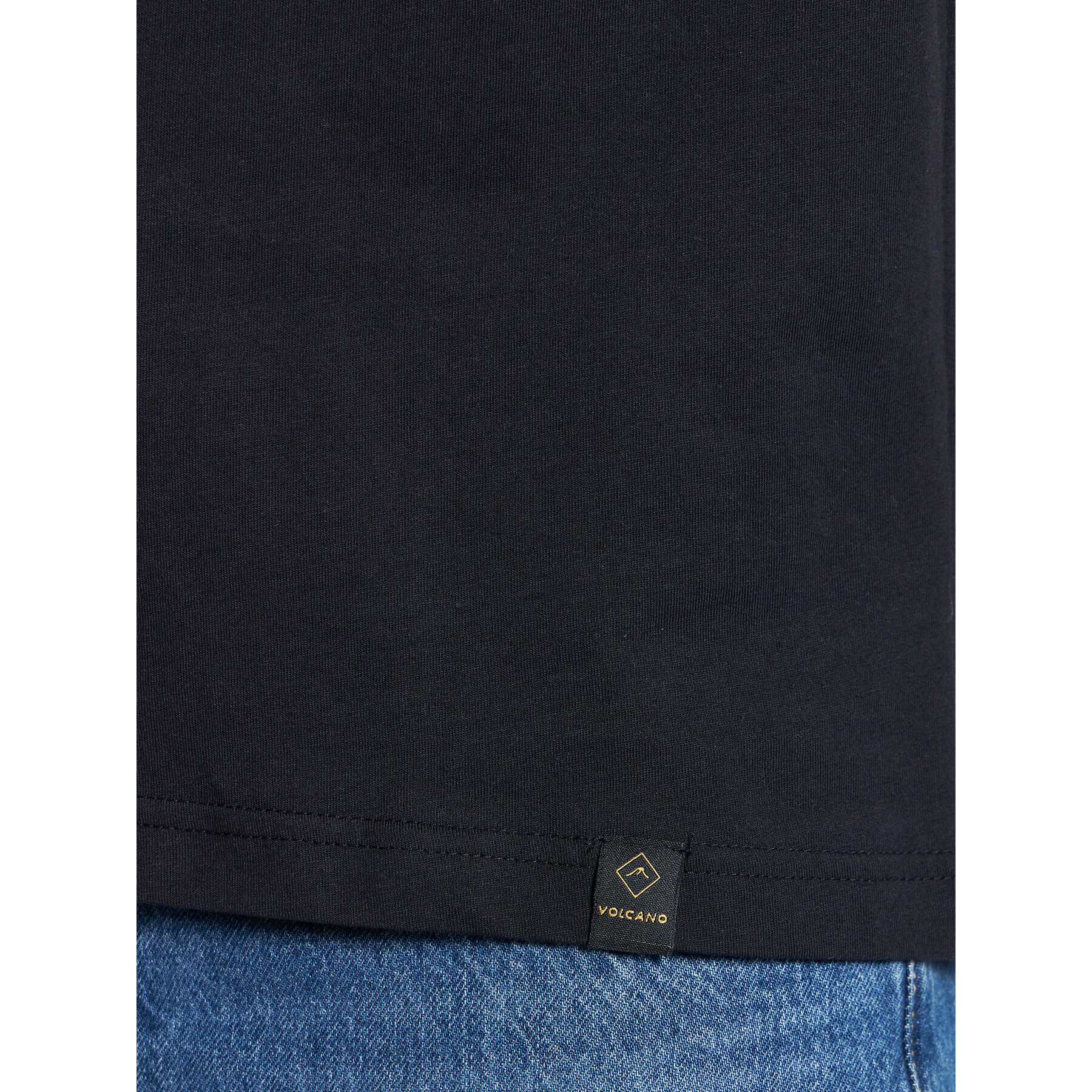 Volcano Тишърт M02006-S23 Черен Regular Fit - Pepit.bg