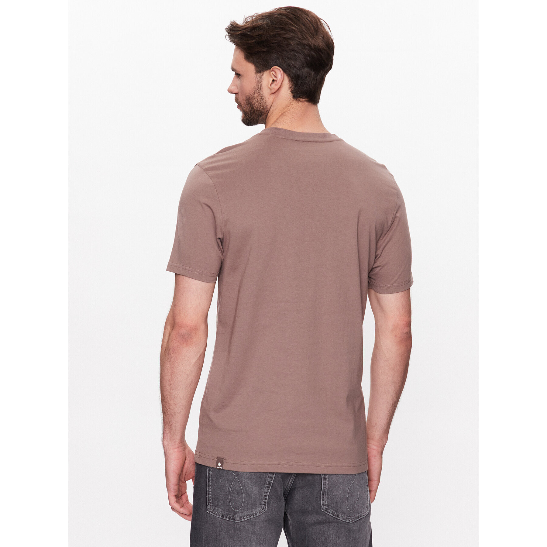 Volcano Тишърт Slit M02370-S23 Кафяв Regular Fit - Pepit.bg