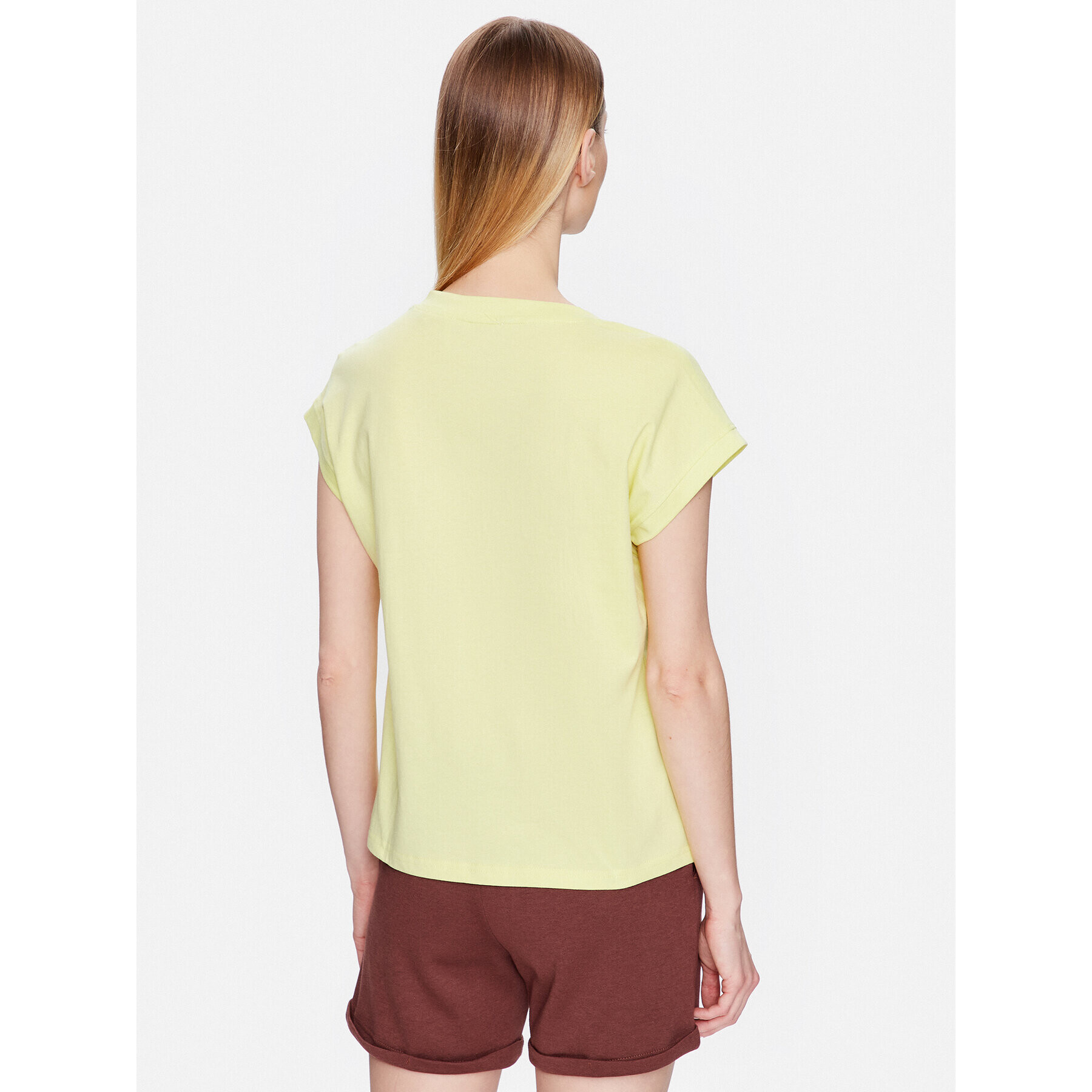Volcano Тишърт T-Abstract L02156-S23 Жълт Regular Fit - Pepit.bg