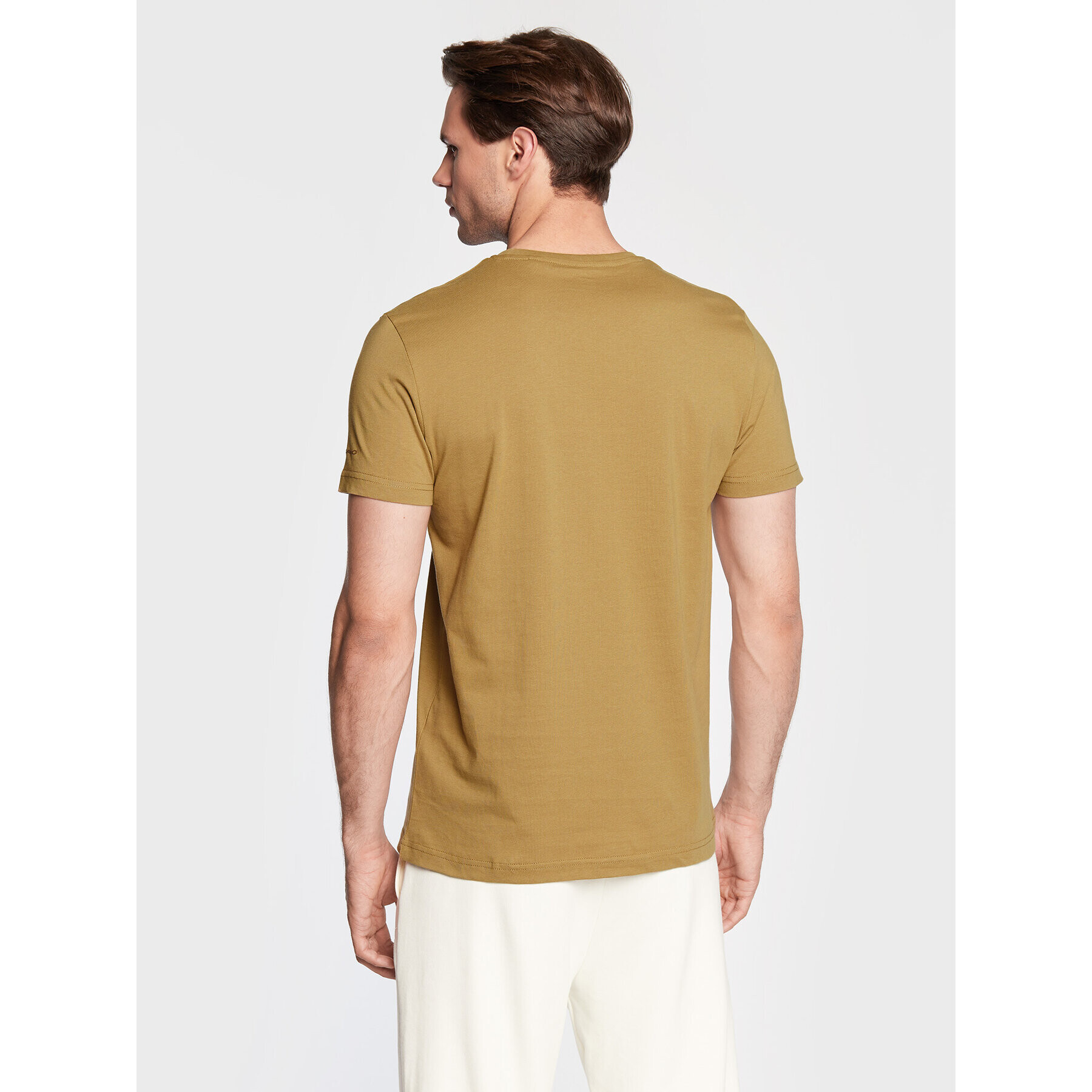 Volcano Тишърт T-Basic M02056-W23 Бежов Regular Fit - Pepit.bg